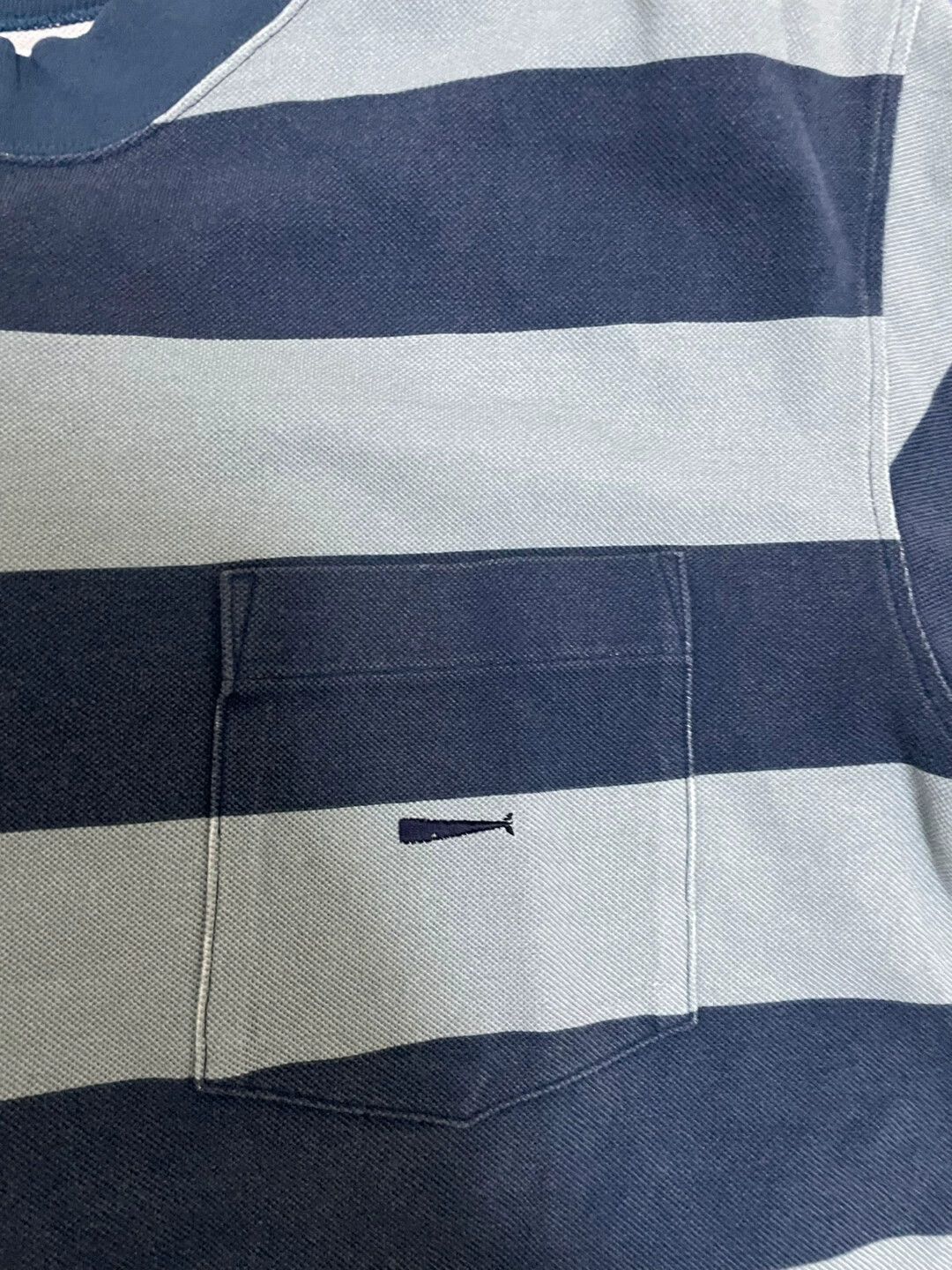 Descendant DCDT TURTOISE BORDER SS Stripe Embroidered Pkt T Blue M 19SS Size US M / EU 48-50 / 2 - 3 Thumbnail