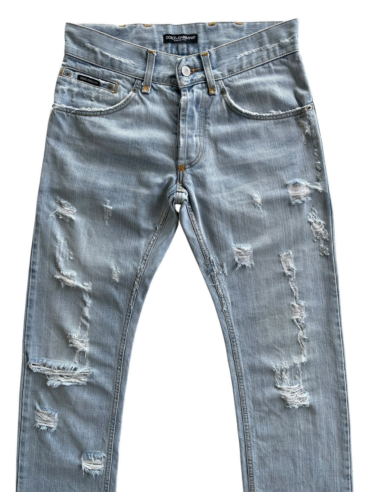 Dolce & Gabbana Dolce & Gabbana Ripped Distressed Denim Size US 30 / EU 46 - 2 Thumbnail