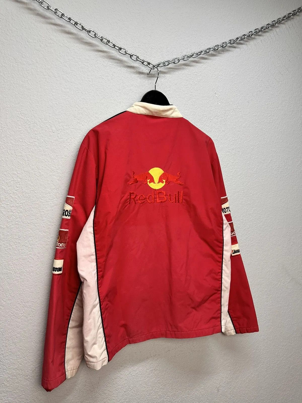Red Bull Racing Jacket Moto Vodafone F1 Nascar Leather Red Bull Lucky Size US XXL / EU 58 / 5 - 10 Thumbnail