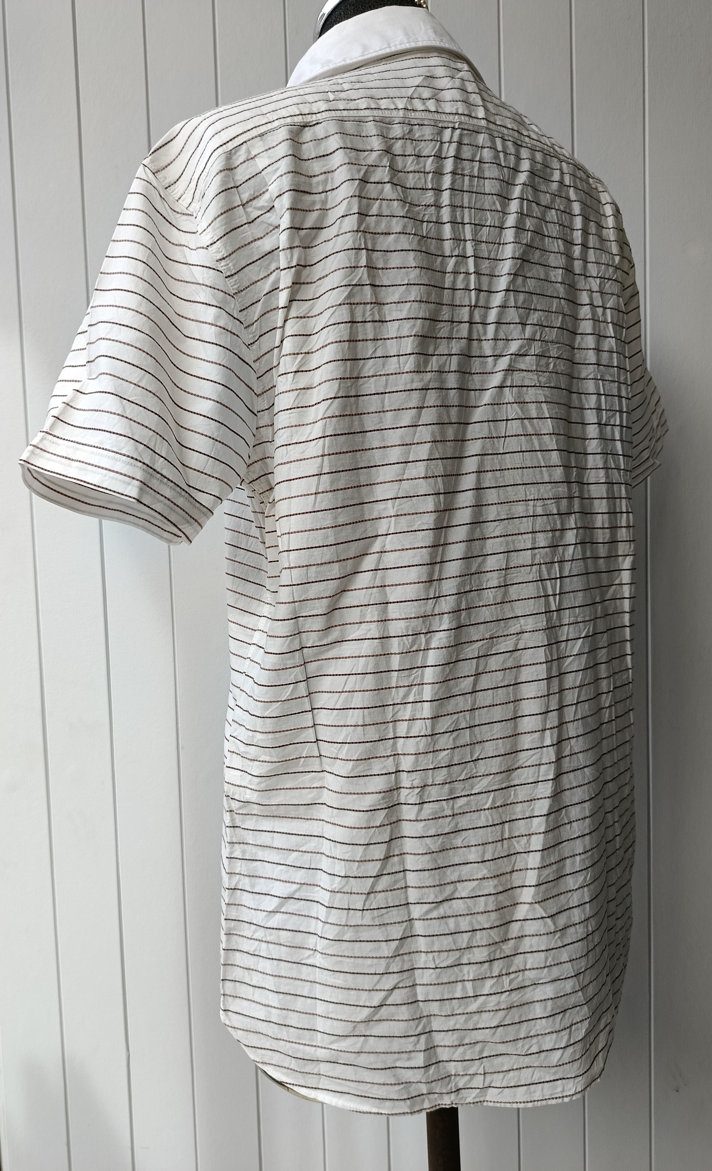Edifice Japan Edifice 40 Japan shawl collar striped short sleeve shirt Size US M / EU 48-50 / 2 - 10 Thumbnail