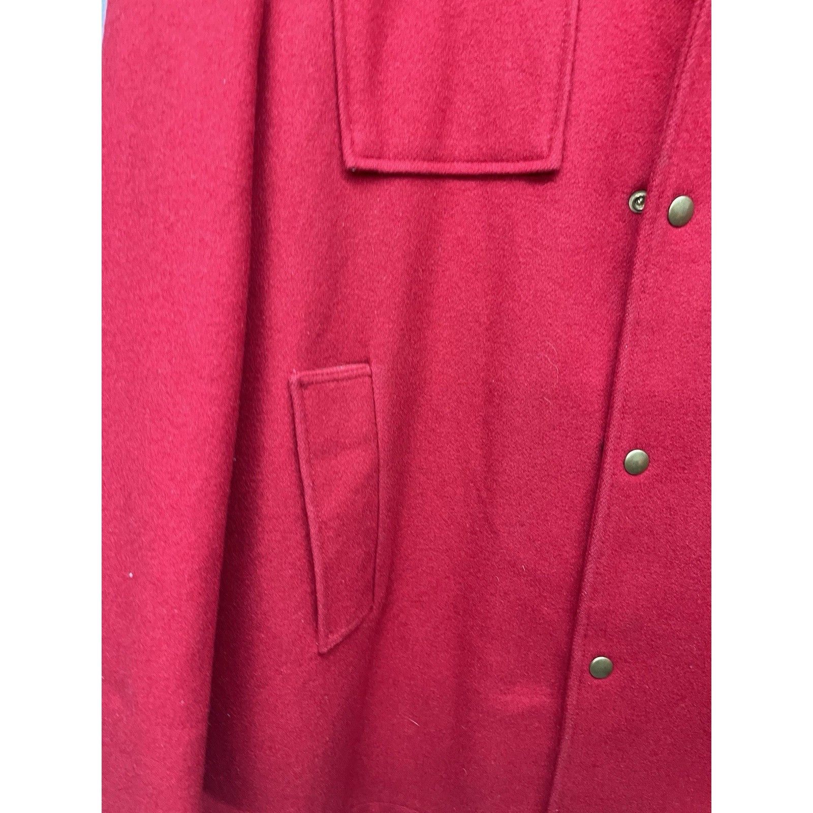 Other VINTAGE WOOLRICH RED WOOL MOUNTAIN PARKA SPLIT ZIP HOOD UNIS Size US L / EU 52-54 / 3 - 7 Thumbnail