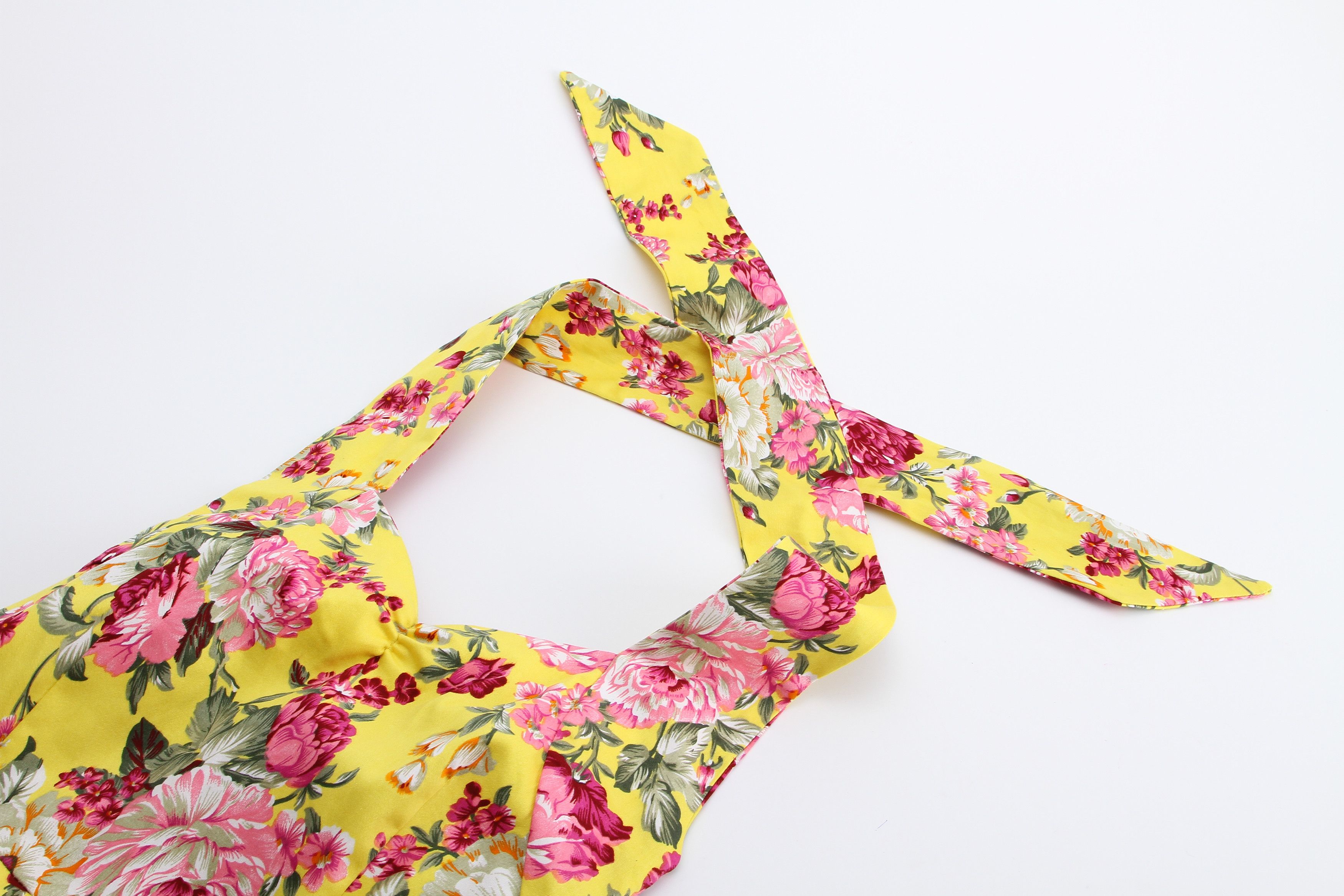 Other Floral Print Vintage Style Backless Dress Size S / US 4 / IT 40 - 3 Thumbnail