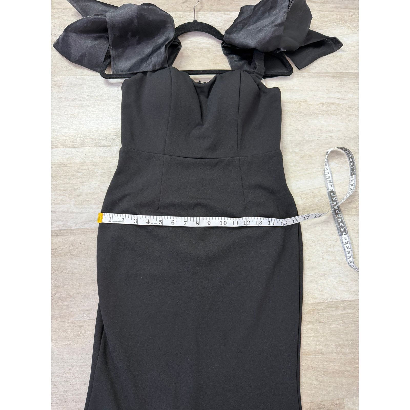 Lulus Lulus Pristine Sensation Black Bow Off Shoulder Maxi Dress Size M / US 6-8 / IT 42-44 - 11 Thumbnail