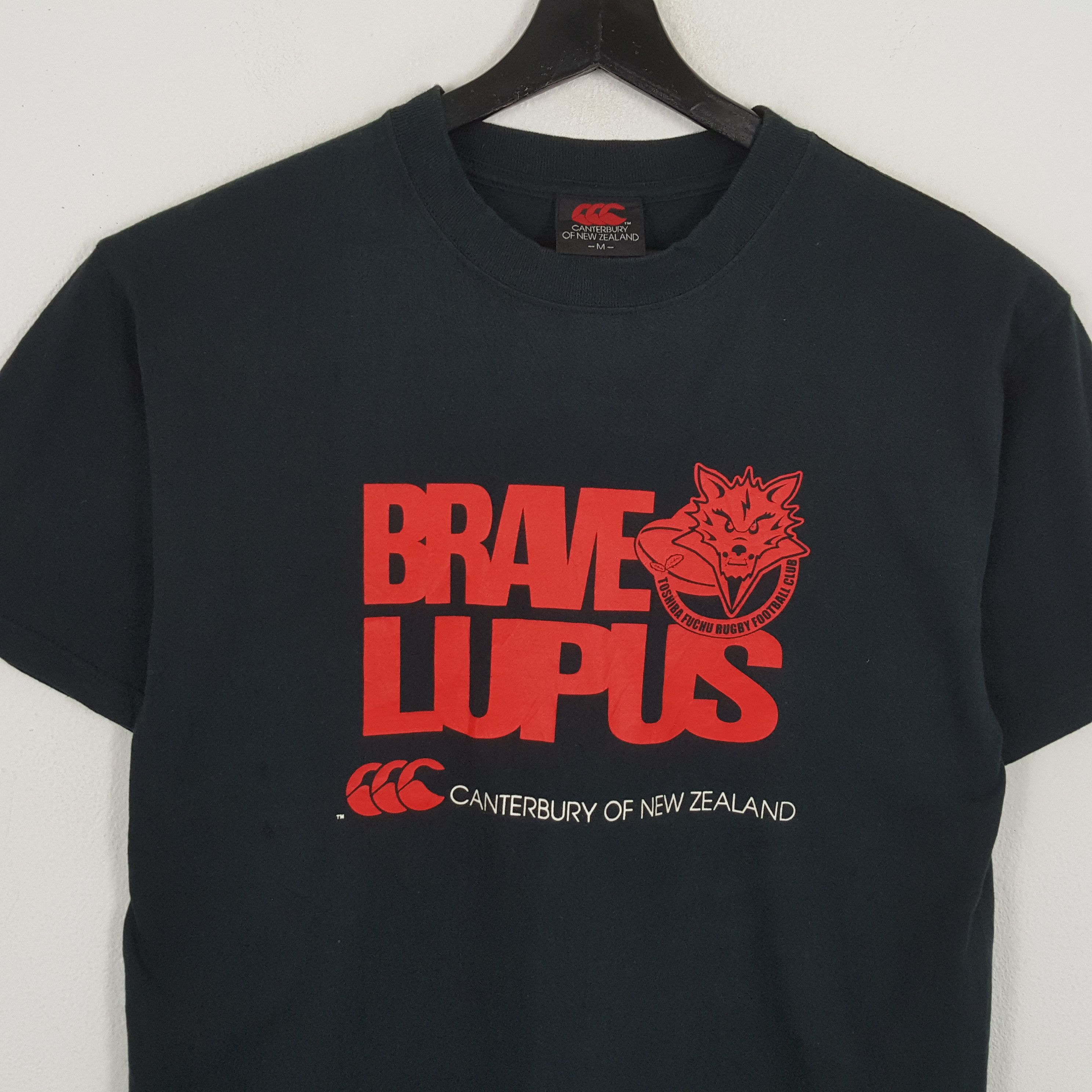Canterbury of New Zealand × Vintage BRAVE LUPUS Canterbury Logo Design Tshirt Size US M / EU 48-50 / 2 - 2 Thumbnail