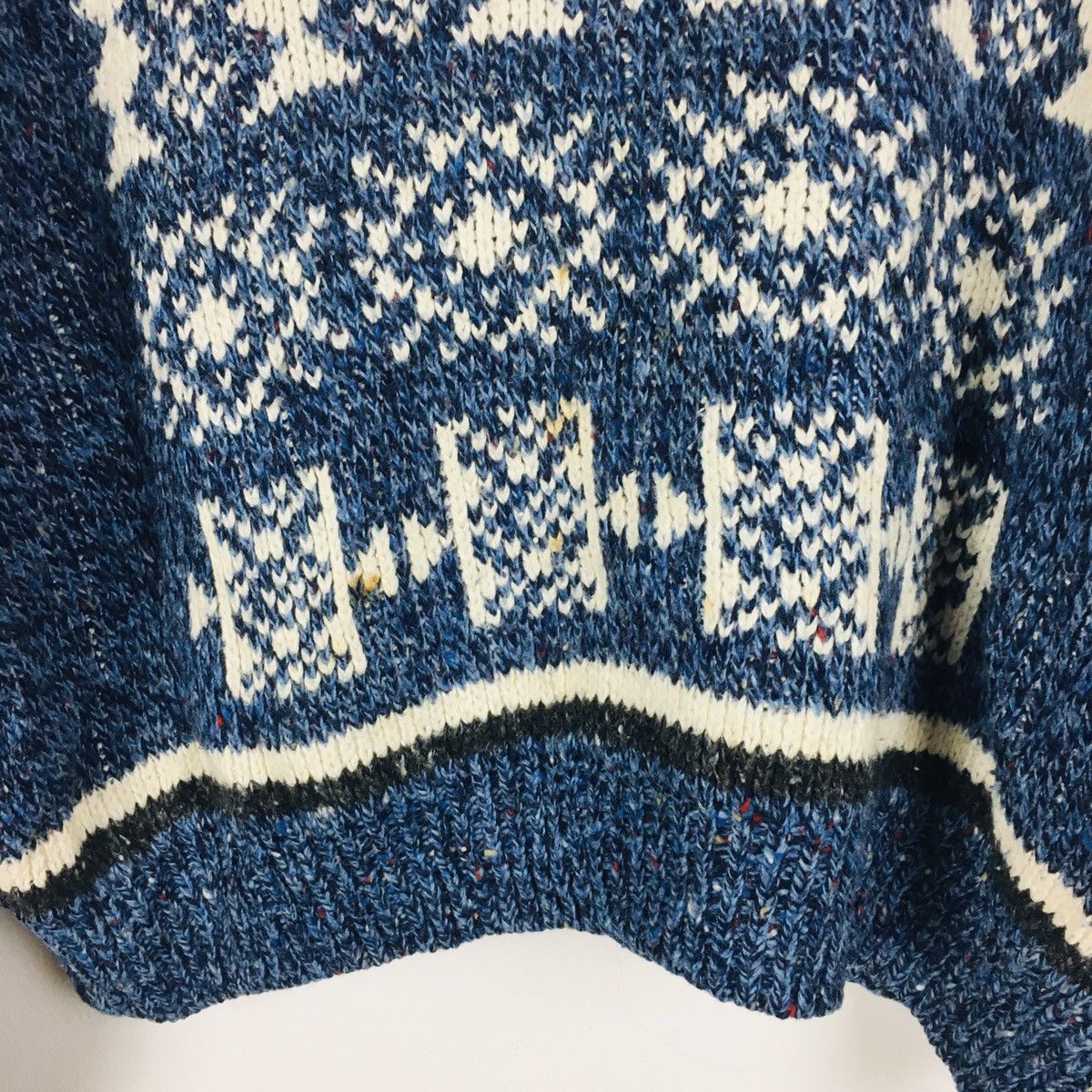 Homespun Knitwear × Vintage Vintage Illustration Acrylic Crop Top Knit Size L / US 10 / IT 46 - 5 Thumbnail