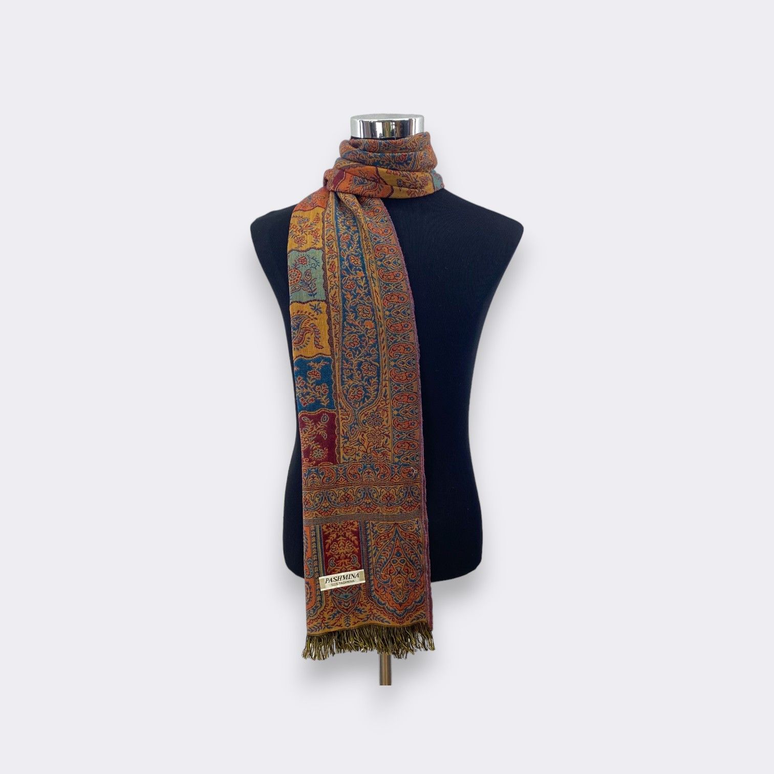 Vintage Vintage Pashmina Scarf Muffler Art SSC239 Size ONE SIZE - 2 Thumbnail