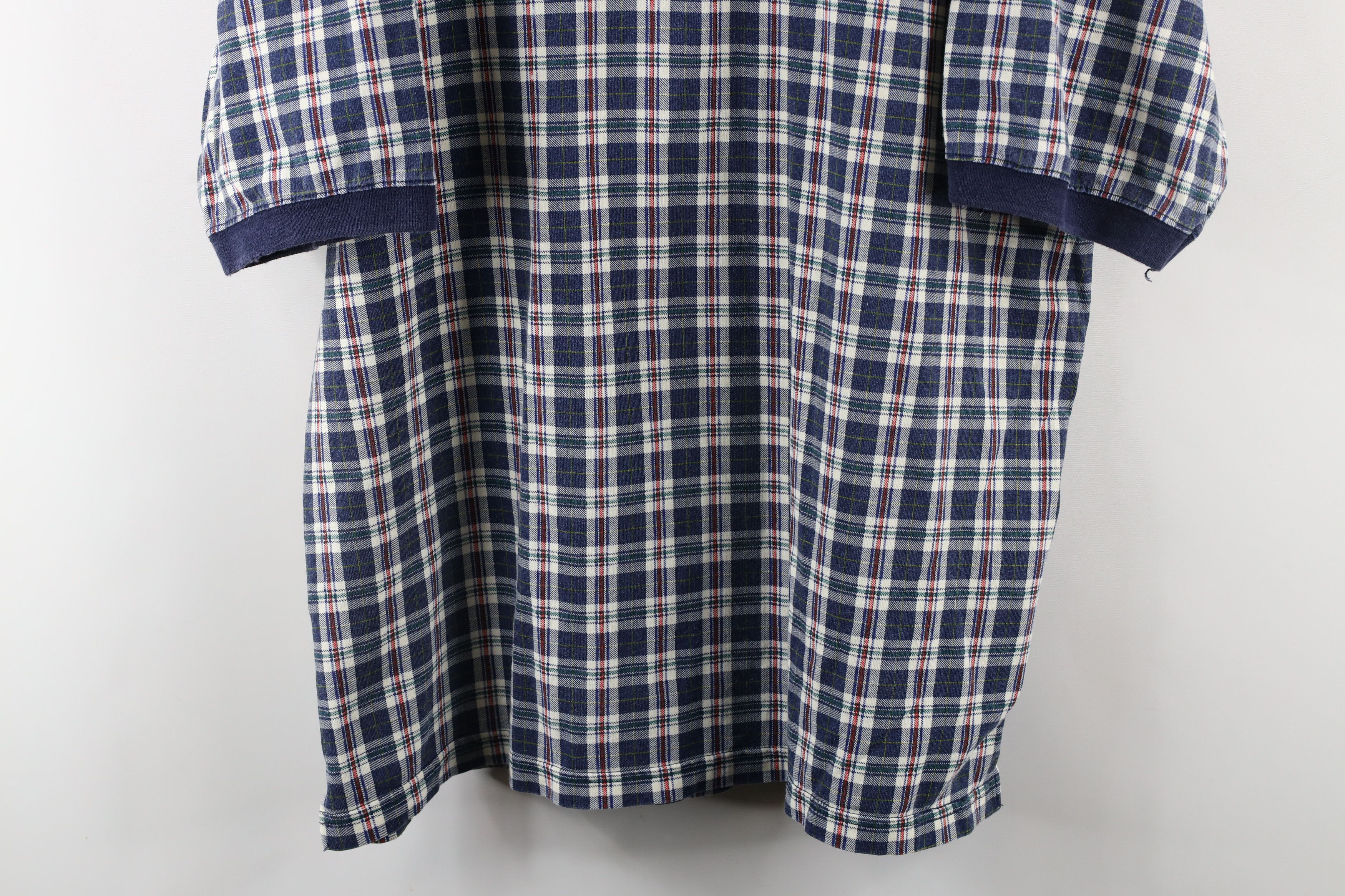 Vintage Vintage 90s Duck Head Rainbow Plaid Collared Polo Shirt USA Size US L / EU 52-54 / 3 - 3 Thumbnail