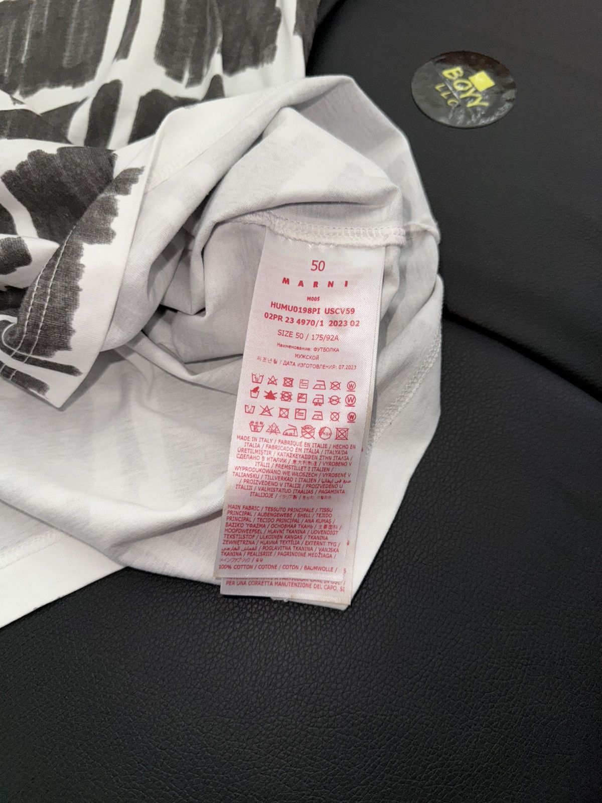 Marni Marni logo pattern t shirt Size US L / EU 52-54 / 3 - 5 Thumbnail