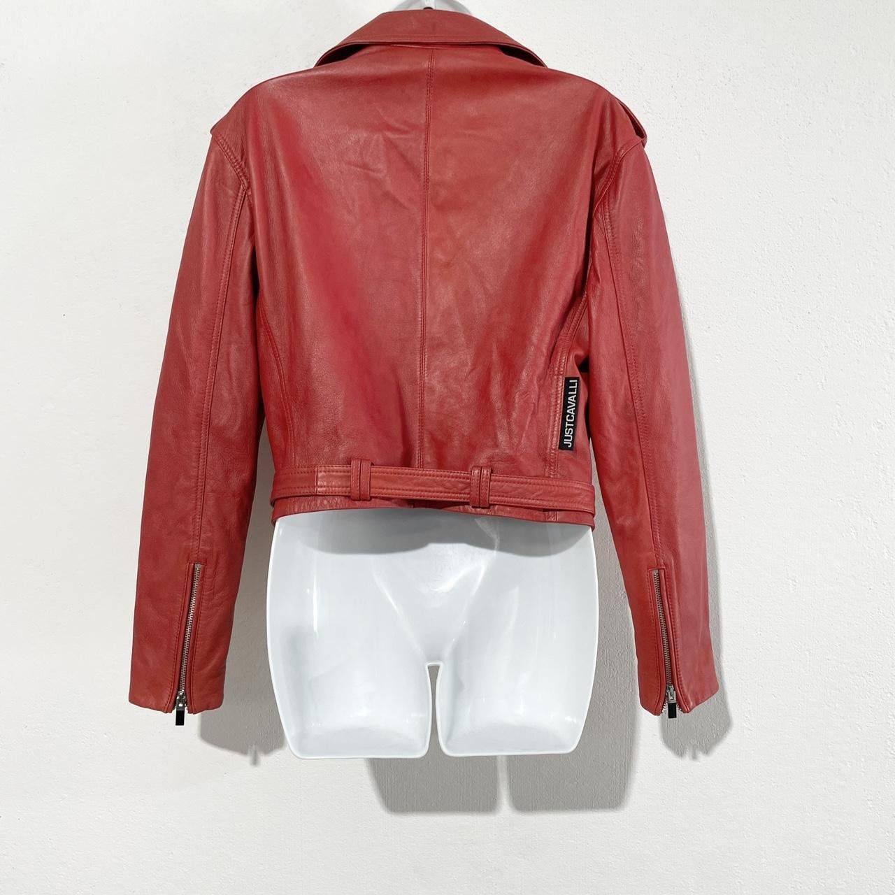Just Cavalli JUST CAVALLI genuine leather red motorcycle jacket Size M / US 6-8 / IT 42-44 - 4 Thumbnail