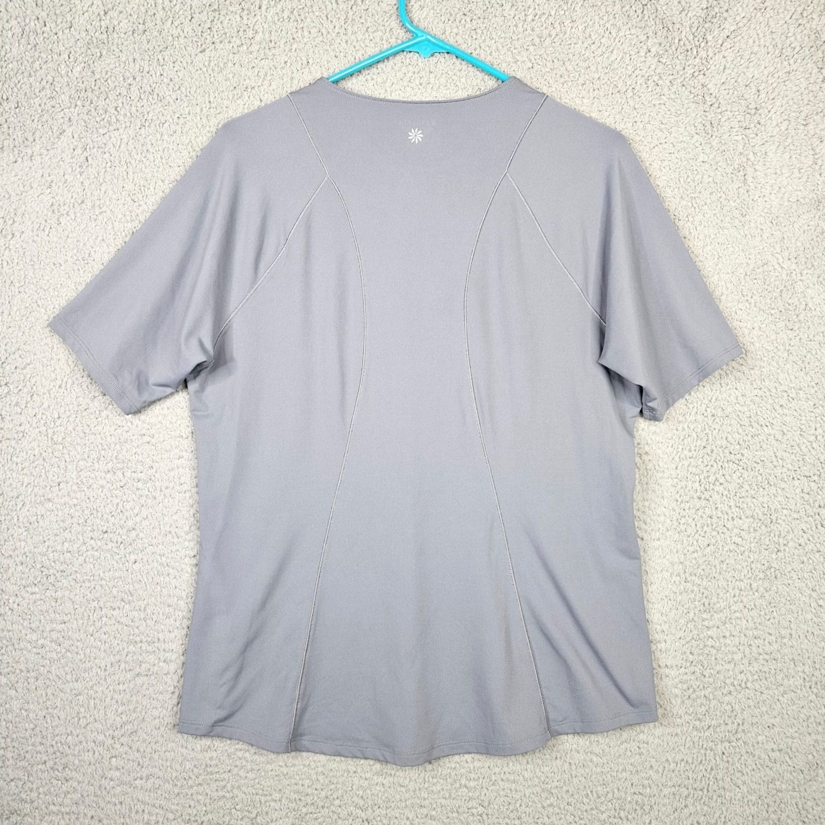 Athleta Athleta Women’s Gray 1/4 Zip Short Sleeve Top Size L Casual Activewear Shirt Sports Women L Gray 1/4 Zip Short Sleeve Top Size L / US 10 / IT 46 - 2 Thumbnail