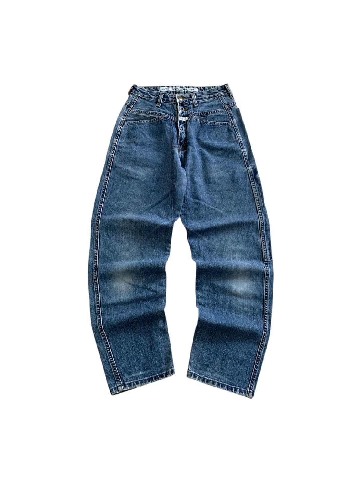 Marithe + Francois Girbaud Marithe Francois Girbaud Baggy Blue Jeans Size 26" / US 2 / IT 38 - 1 Thumbnail