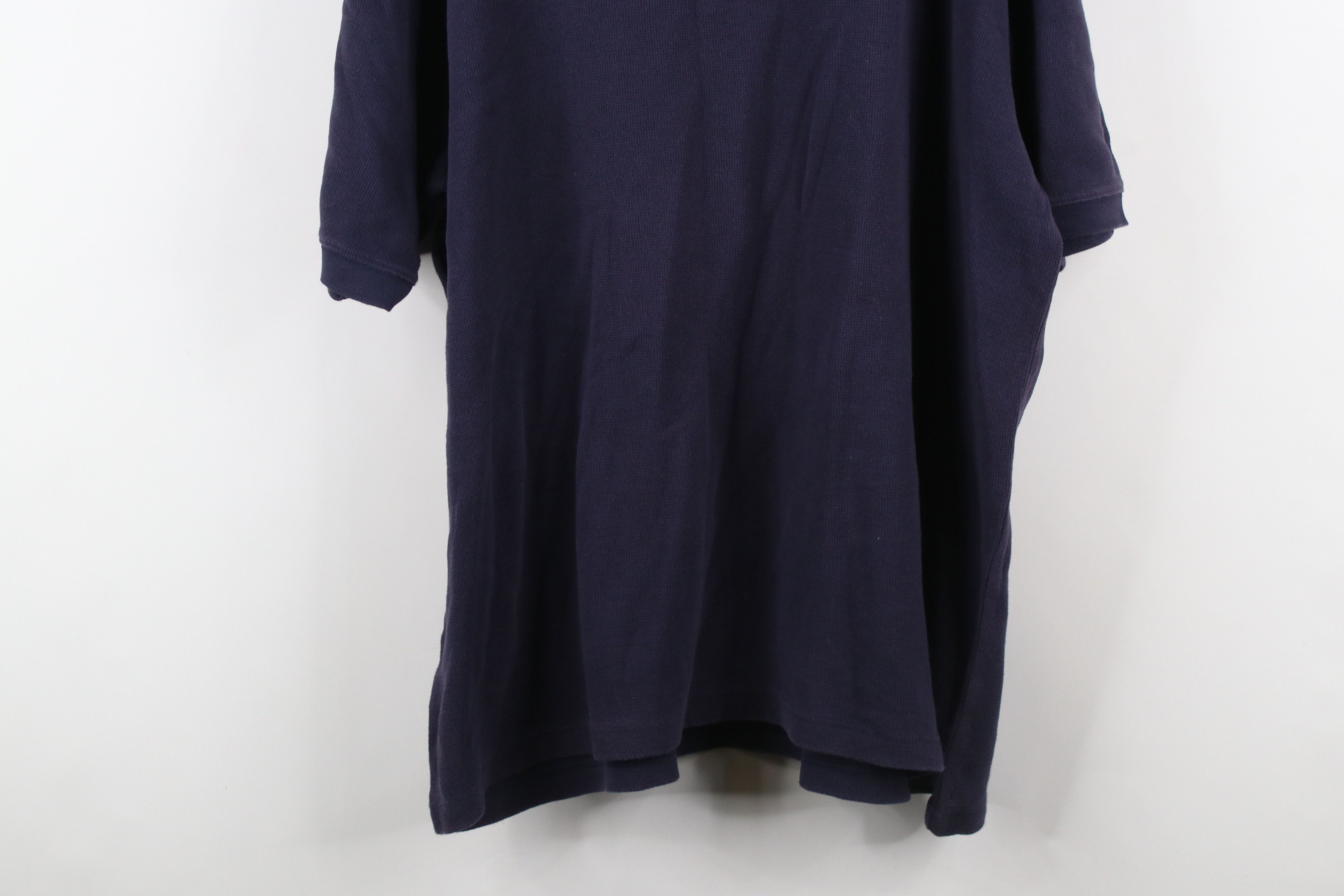 Eddie Bauer × Vintage Vintage 90s Eddie Bauer Thermal Waffle Knit Henley T-Shirt Size US XL / EU 56 / 4 - 12 Thumbnail