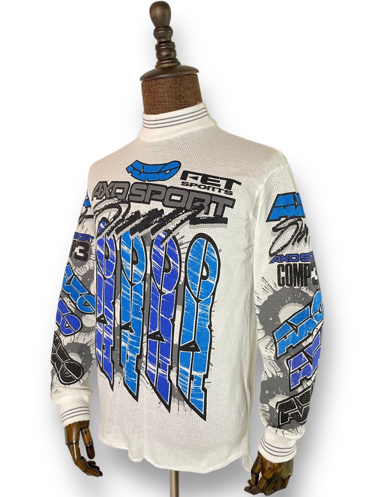 Gear for Sports Vtg US Made AXO Sport Racing Motocross Mashed Shirt Size US L / EU 52-54 / 3 - 2 Thumbnail