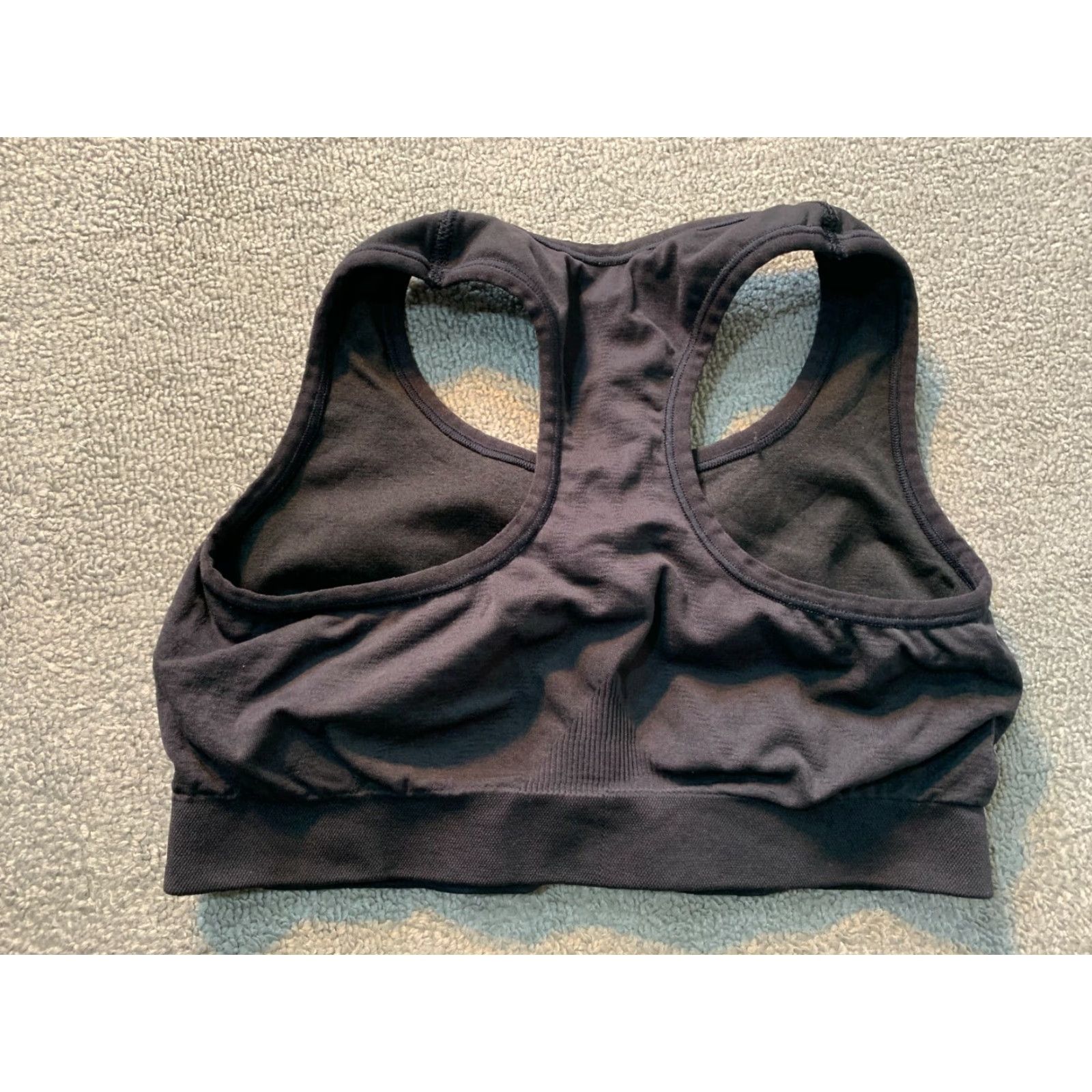 Champion Champion Sports Bra Black 23" Chest Women Athletic Padded Wireless Pullover Activewear Size Regular XS-XXL Size ONE SIZE - 3 Thumbnail
