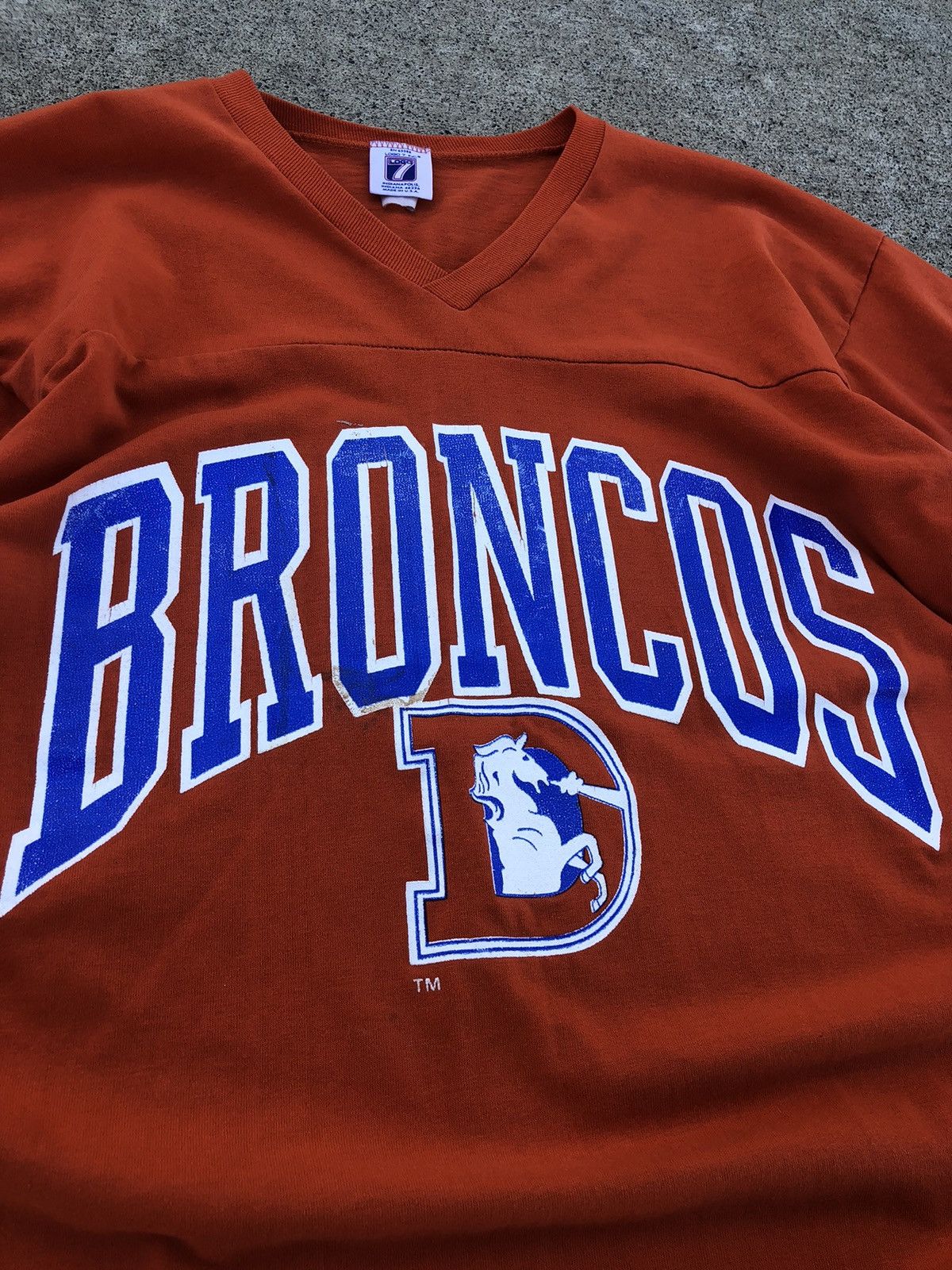 NFL × Vintage Vintage 90s Denver Broncos logo tee Size US L / EU 52-54 / 3 - 2 Thumbnail