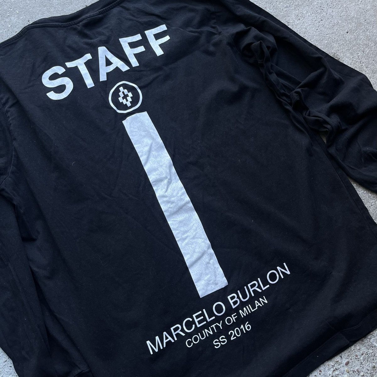 Designer × Marcelo Burlon Marcelo Burlon staff longsleeve shirt black ss 2016 Size US M / EU 48-50 / 2 - 2 Thumbnail