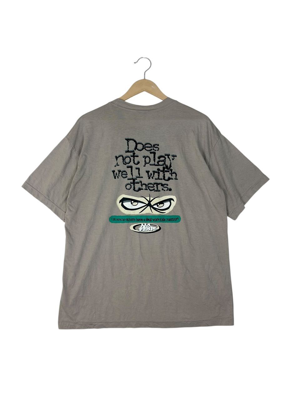 No Fear Vintage 1990s No Fear Does Not Play Well With Others T-shirt Size US L / EU 52-54 / 3 - 1 Thumbnail