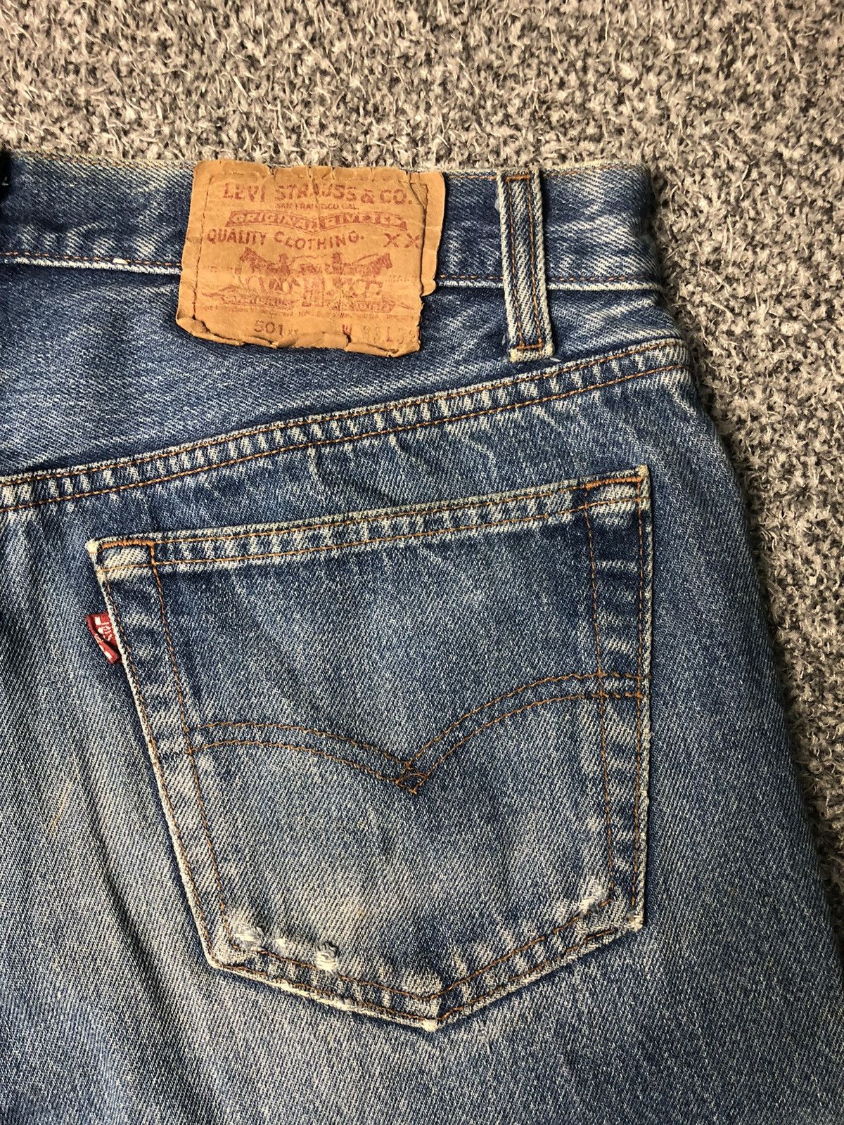 Levi's × Vintage Vintage Levis 501xx Distressed Custom Shortpants Size US 33 - 10 Thumbnail