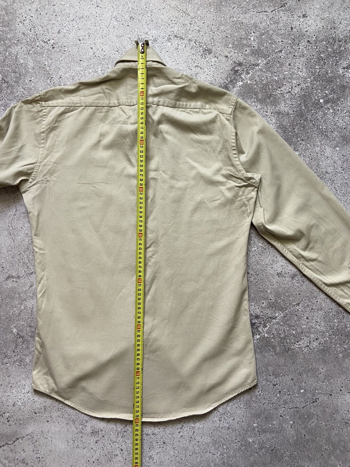 Vintage Cotton YSL Shirt Beige Size US S / EU 44-46 / 1 - 7 Thumbnail