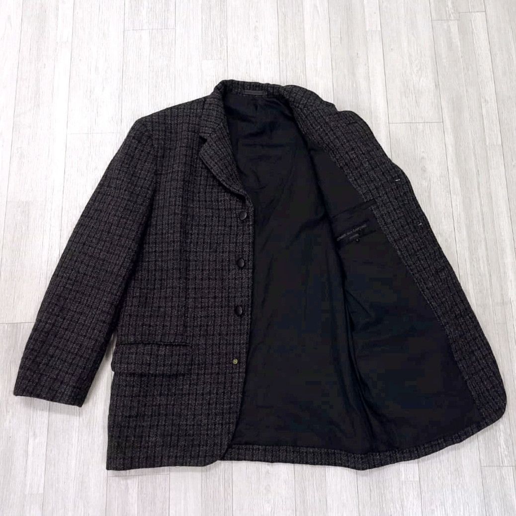 Comme des Garcons 80s COMME DES GARÇONS HOMME Tweed Wool Coat Jacket Size US M / EU 48-50 / 2 - 15 Thumbnail