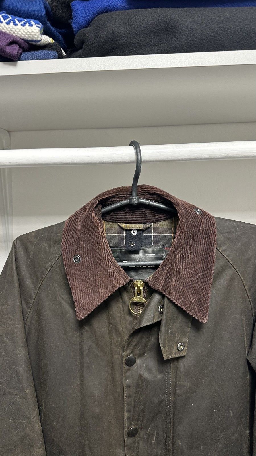 Barbour Barbour Classic Beaufort Waxed Plaid Lined Olive Jacket Size US M / EU 48-50 / 2 - 2 Thumbnail