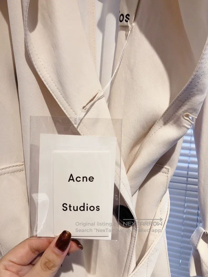 Acne Studios Acne Studios Beige Long Classic Trench Coat Size 4XL / US 24-26 - 8 Thumbnail