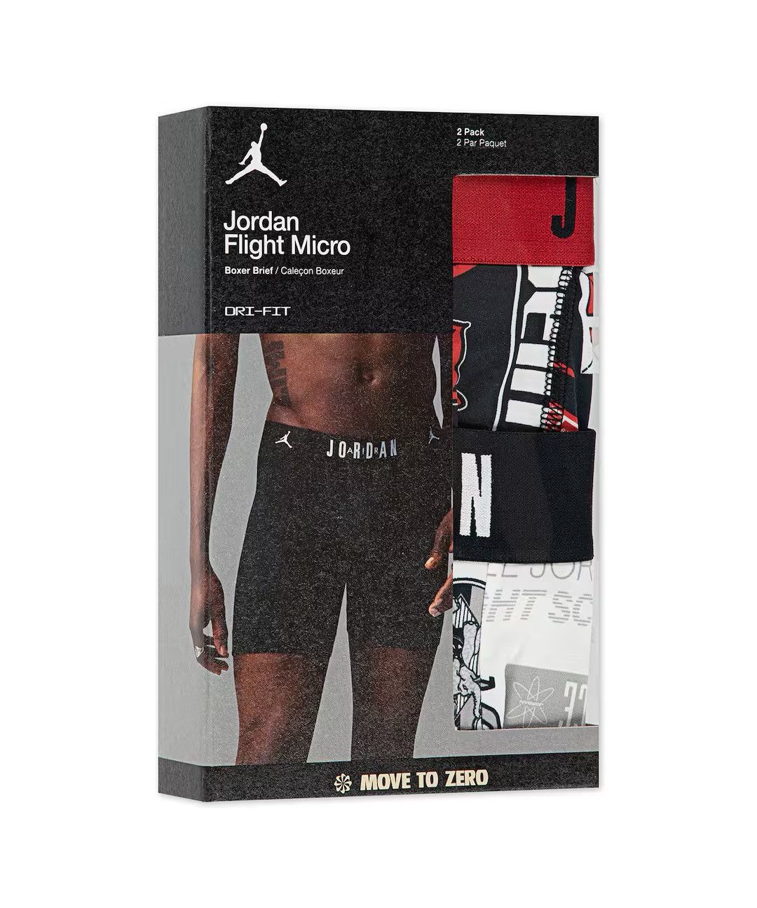 Jordan Brand Air Jordan Flight micro Men’s dri-fit Boxer Briefs size M Size 32 - 2 Thumbnail