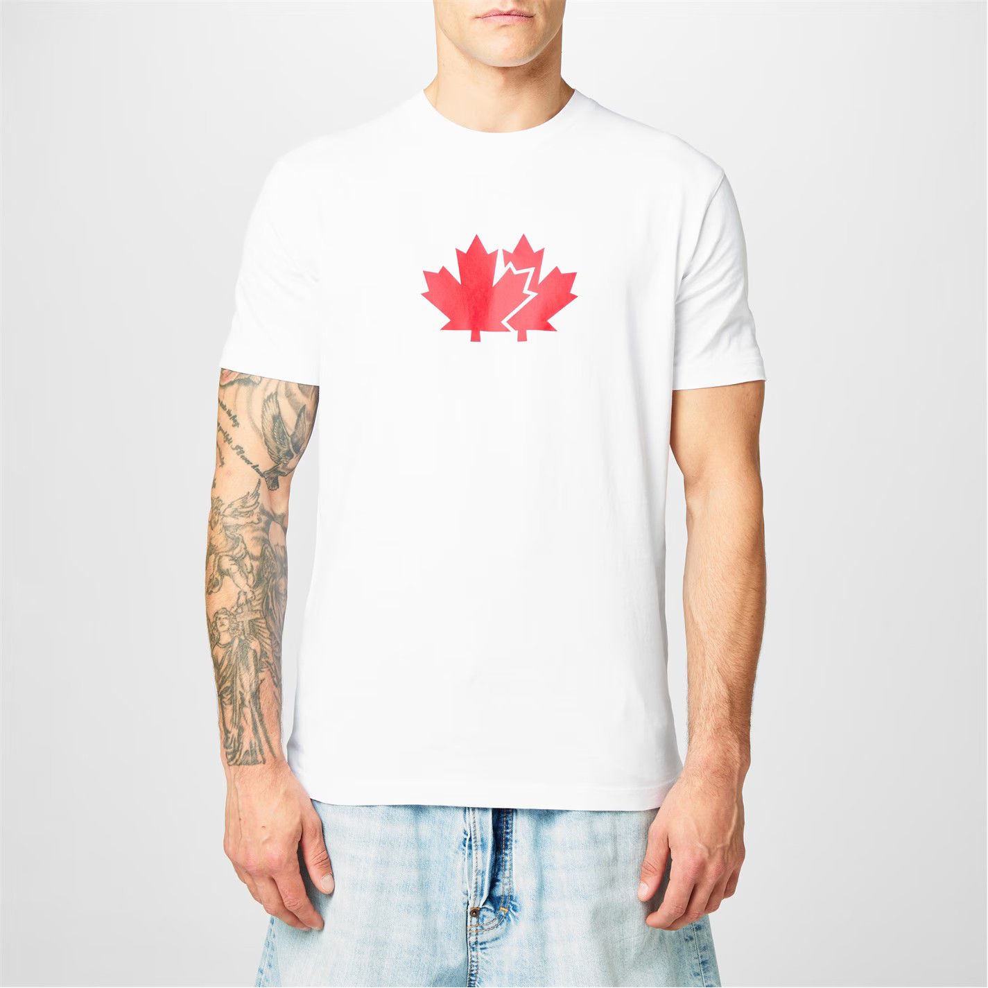 Dsquared2 o1g2r1mq0426 Maple Leaf T-Shirt in White Size US XXL / EU 58 / 5 - 3 Thumbnail