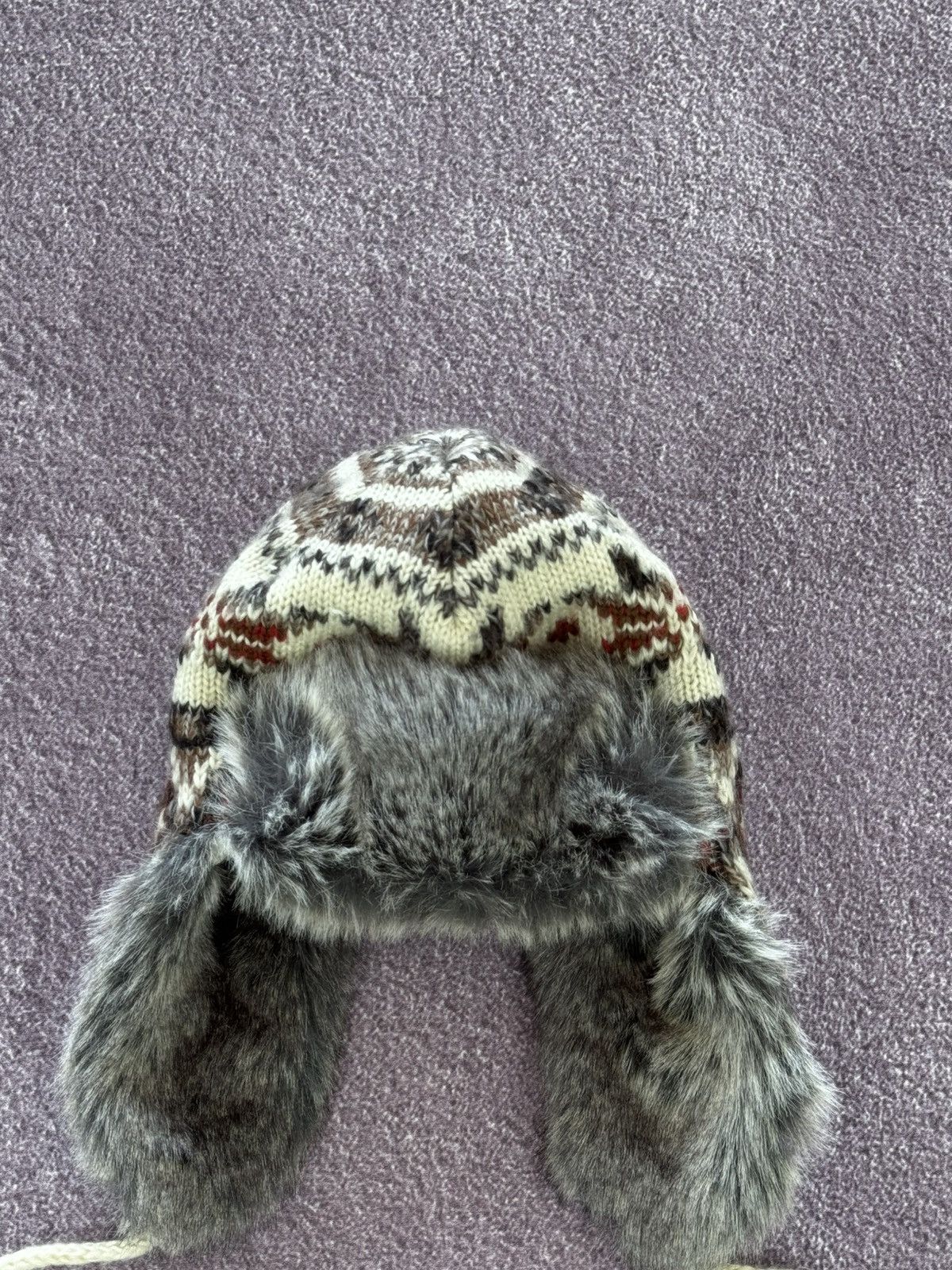 If Six Was Nine Vintage Japanese Winter Faux Fur Hat Ushanka Size ONE SIZE - 3 Thumbnail