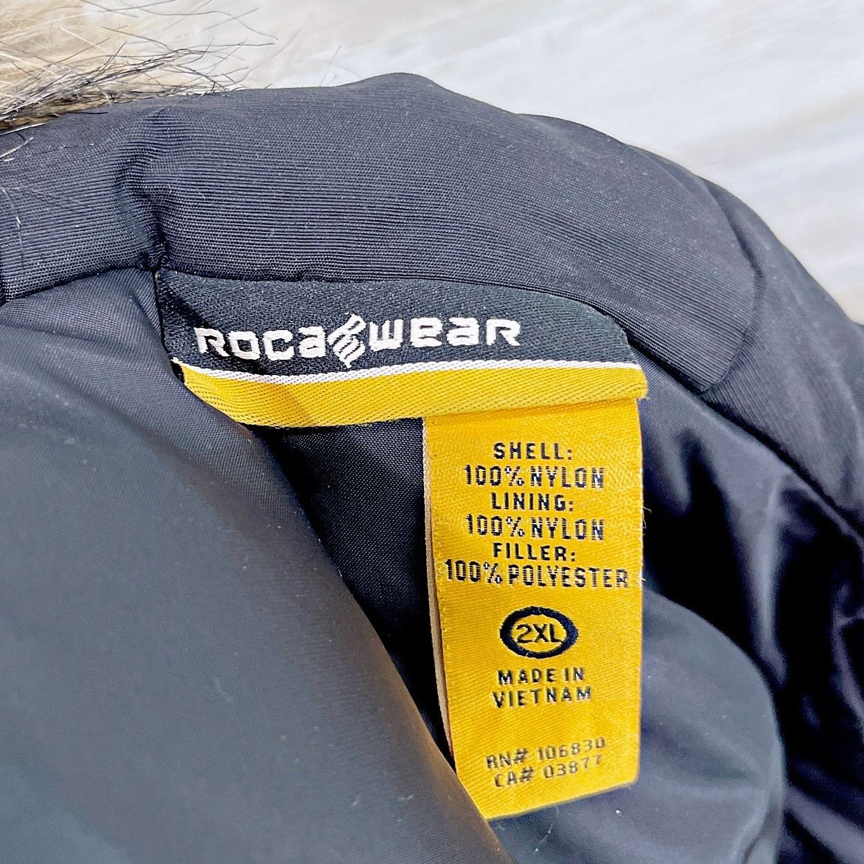 Rocawear × Vintage Rocawear Vintage 90s Y2K Nylon Parka Jacket Black Mens 2XL Size US XXL / EU 58 / 5 - 6 Thumbnail