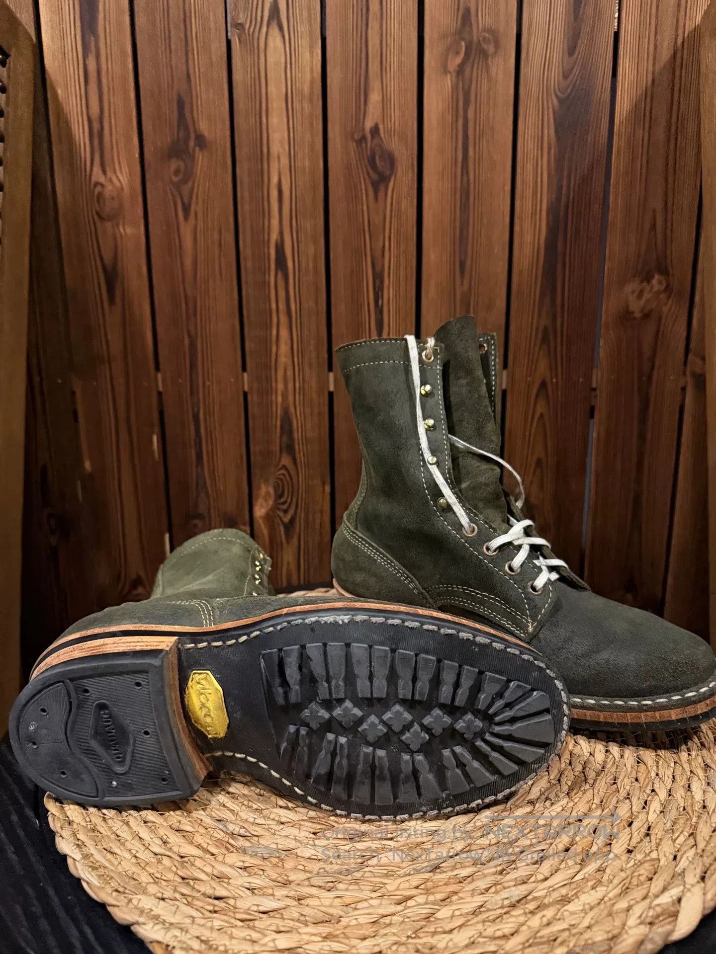 Whitesville Military Green Combat Boots. Size US 7 / EU 40 - 5 Thumbnail