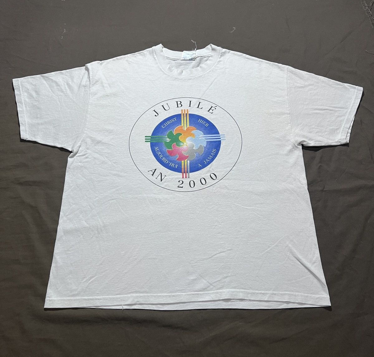 Vintage Vintage Y2K Great Jubilee Jesus God Holy Bible Promo Tee XL Size US XL / EU 56 / 4 - 4 Thumbnail