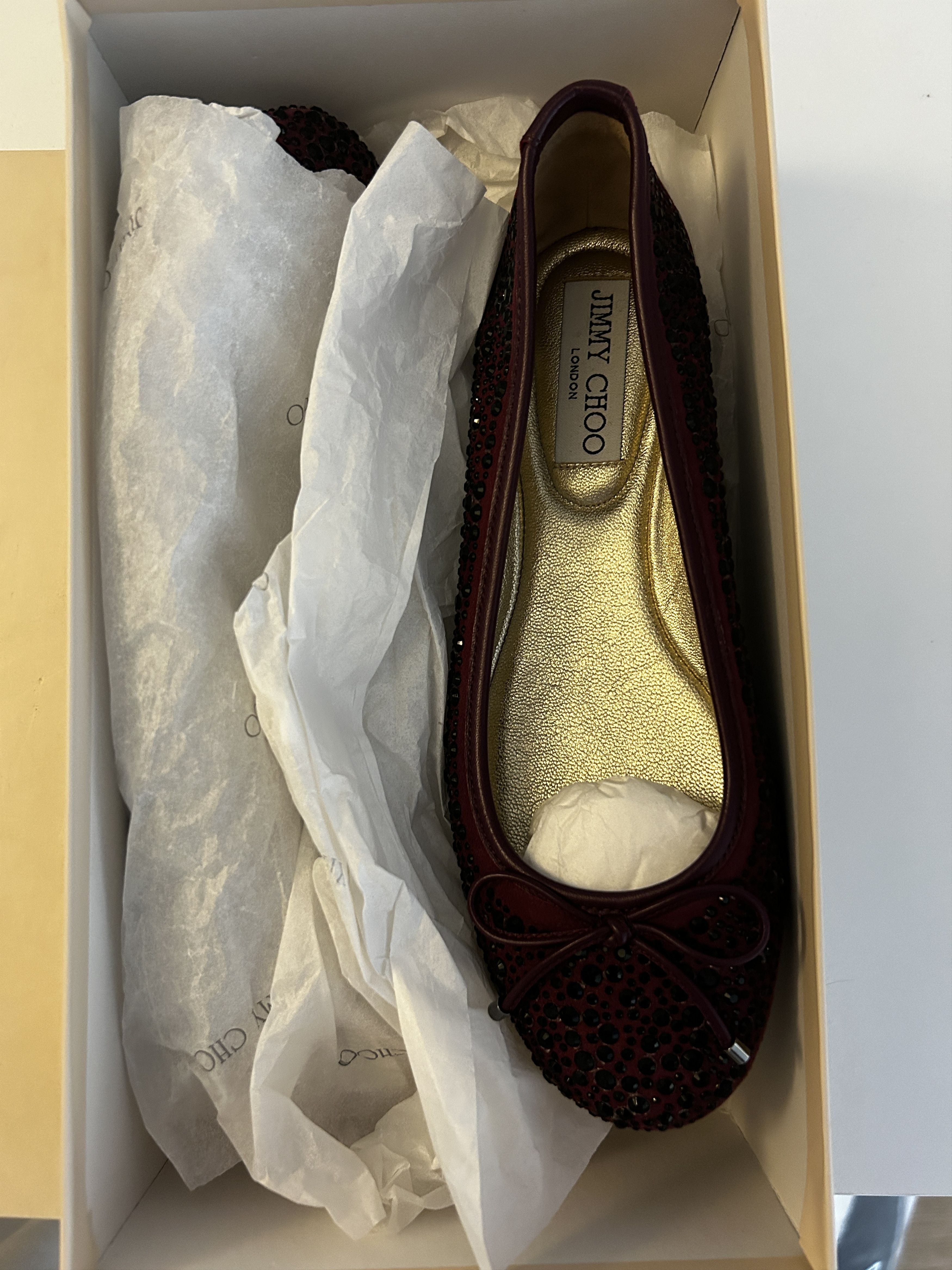 Jimmy Choo Jimmy Choo Suede w/ Crystals Size US 5.5 / IT 35.5 - 3 Thumbnail