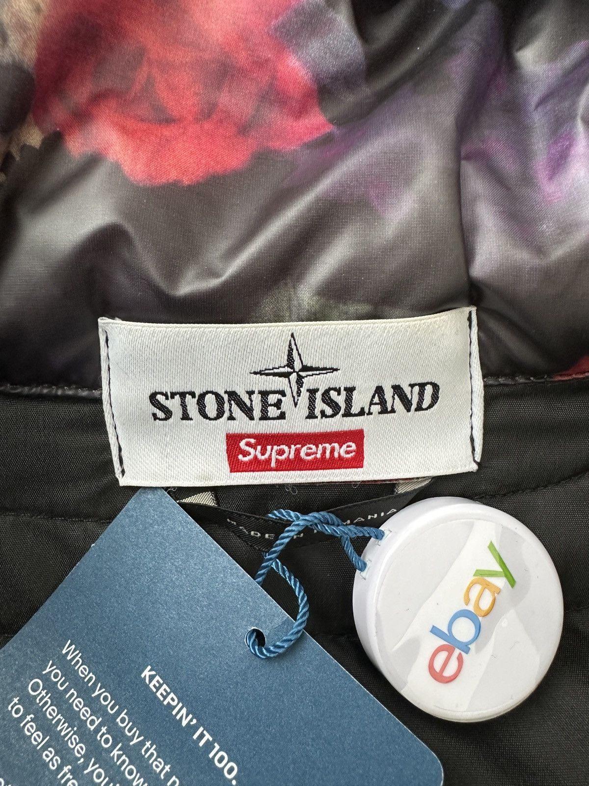 Stone Island × Supreme Stone Island x Supreme Lamy Cover Stampato Puffy Jacket Size US XL / EU 56 / 4 - 22 Thumbnail