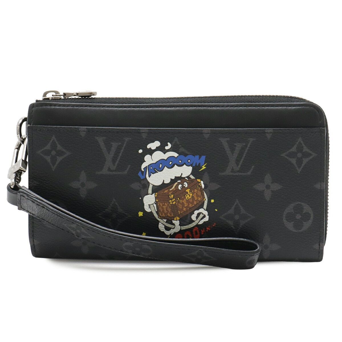 Louis Vuitton Louis Vuitton Louis Vuitton Zippy Dragonne Monogram Eclipse Long Wallet Textile Long Wallet M80994 DUTY FREE for USA Size ONE SIZE - 1 Thumbnail