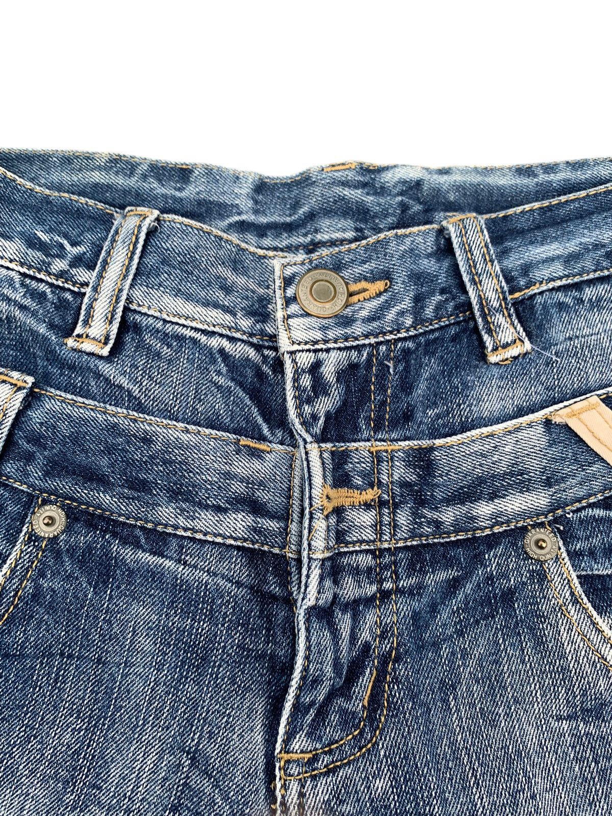 Kapital DOUBLE WAIST MUDMAX RUSTY PUNK JAPANESE DISTRESSED DENIM Size US 28 / EU 44 - 9 Thumbnail