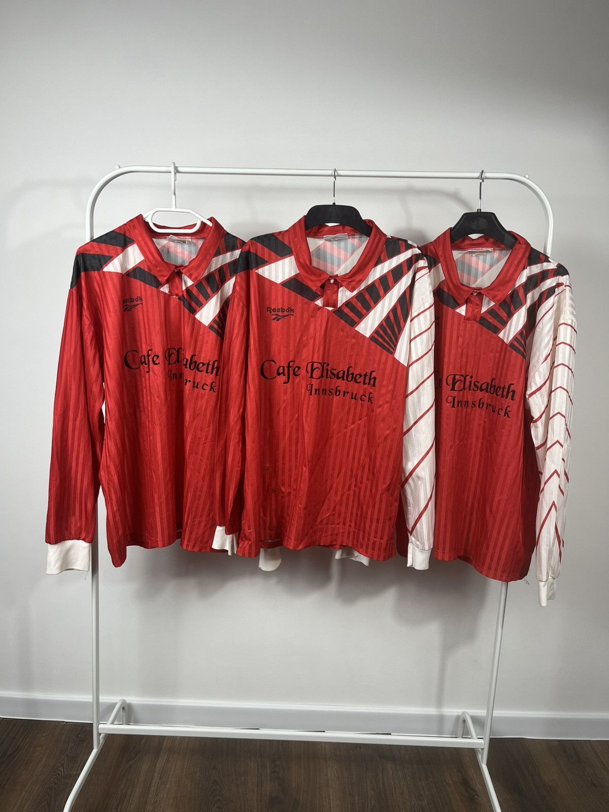 Reebok 3x Vintage Reebok Cafe Elisabeth Innsbruck Football Jerseys Size US XL / EU 56 / 4 - 1 Thumbnail