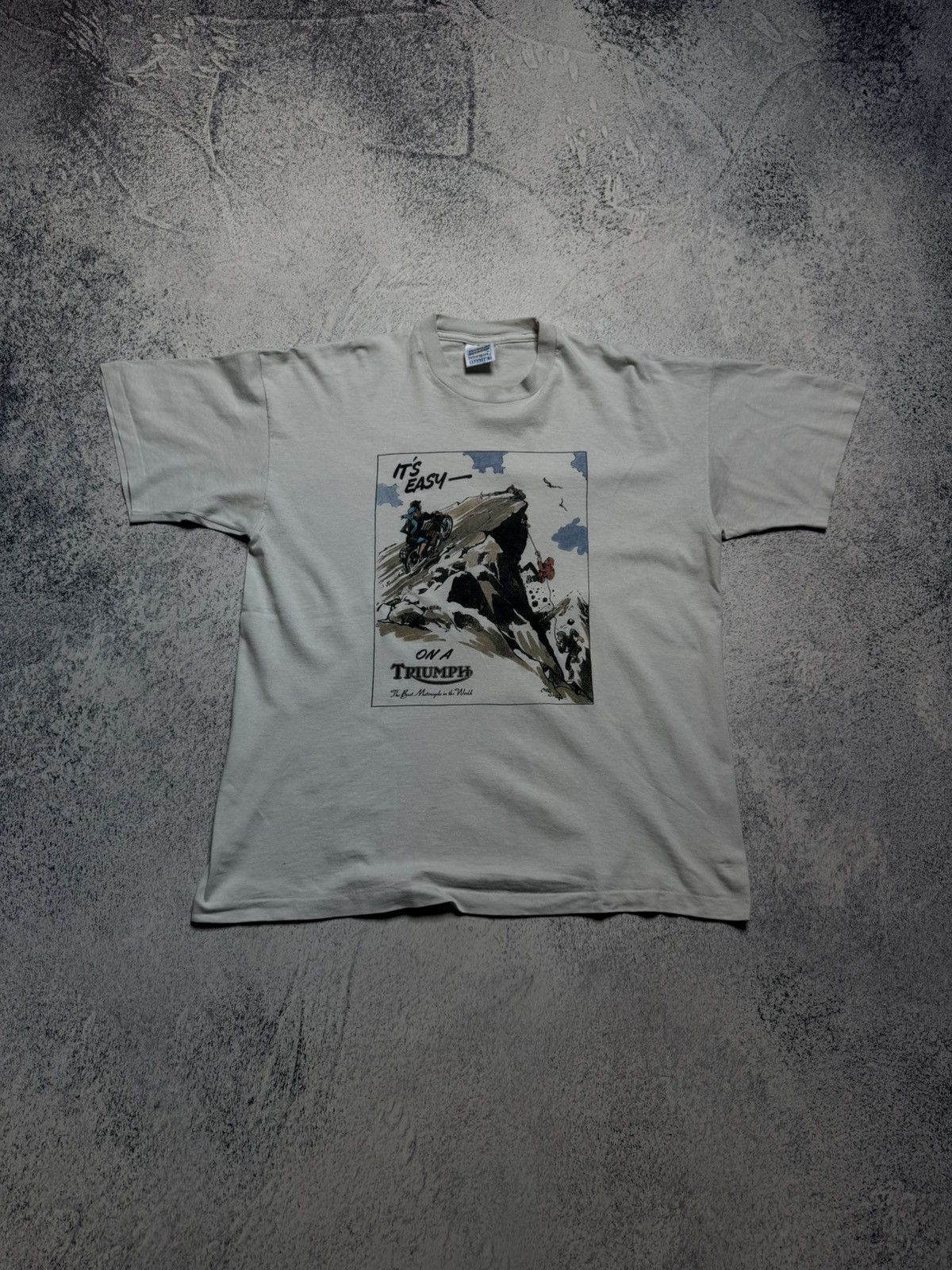 Other Vintage Triumph Deadstock It’s Easy On A Triumph Graphic Size US XL / EU 56 / 4 - 1 Thumbnail