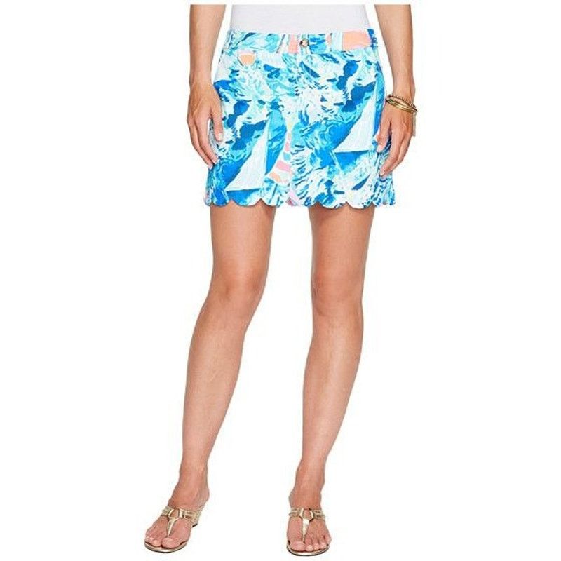 Lilly Pulitzer Lilly Pulitzer Colette Blue Ibiza Cabana Cocktail Skort Size 24" / US 00 / IT 34 - 1 Thumbnail