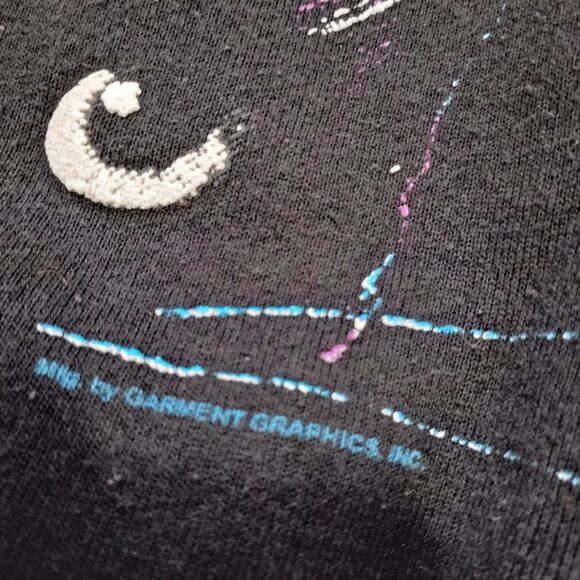 Fruit Of The Loom Vintage Black Cat Crescent Moon Crewneck Sweatshirt Size US M / EU 48-50 / 2 - 3 Thumbnail