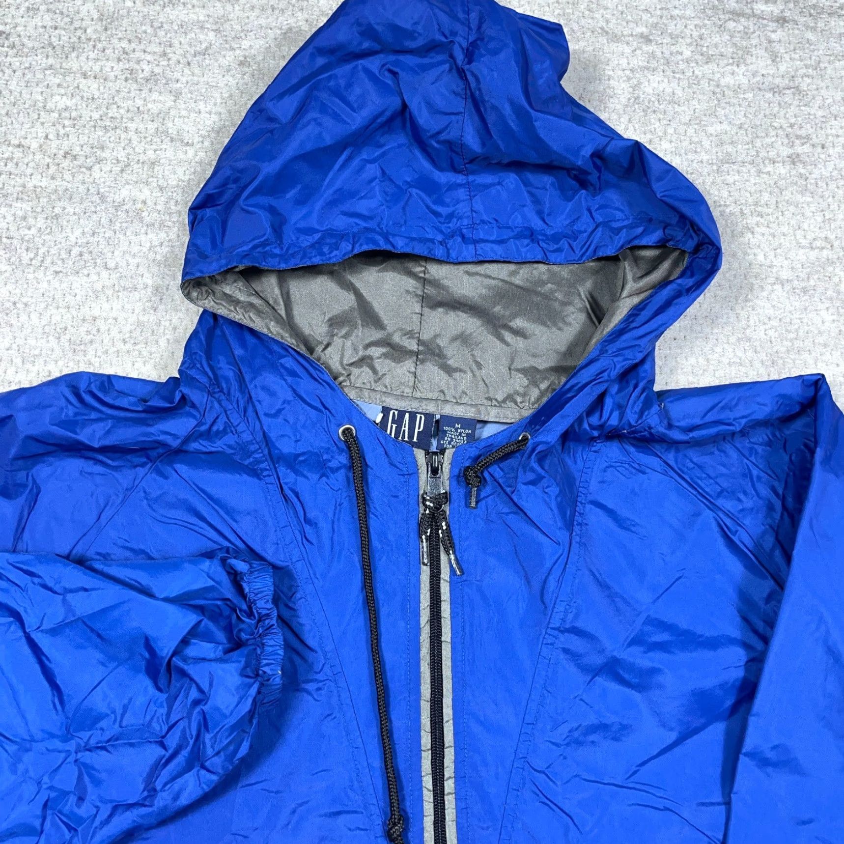 Gap VINTAGE Gap Jacket Men M Royal Blue Windbreaker 90s Size US M / EU 48-50 / 2 - 2 Thumbnail