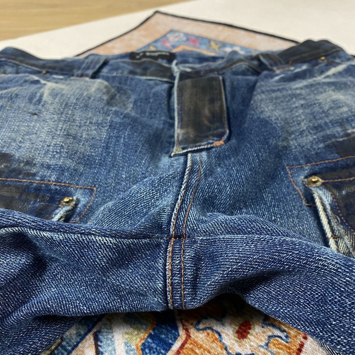 Japanese Brand Vtg Us Boarder Distressed Cargo Jeans Pants Size US 33 - 7 Thumbnail