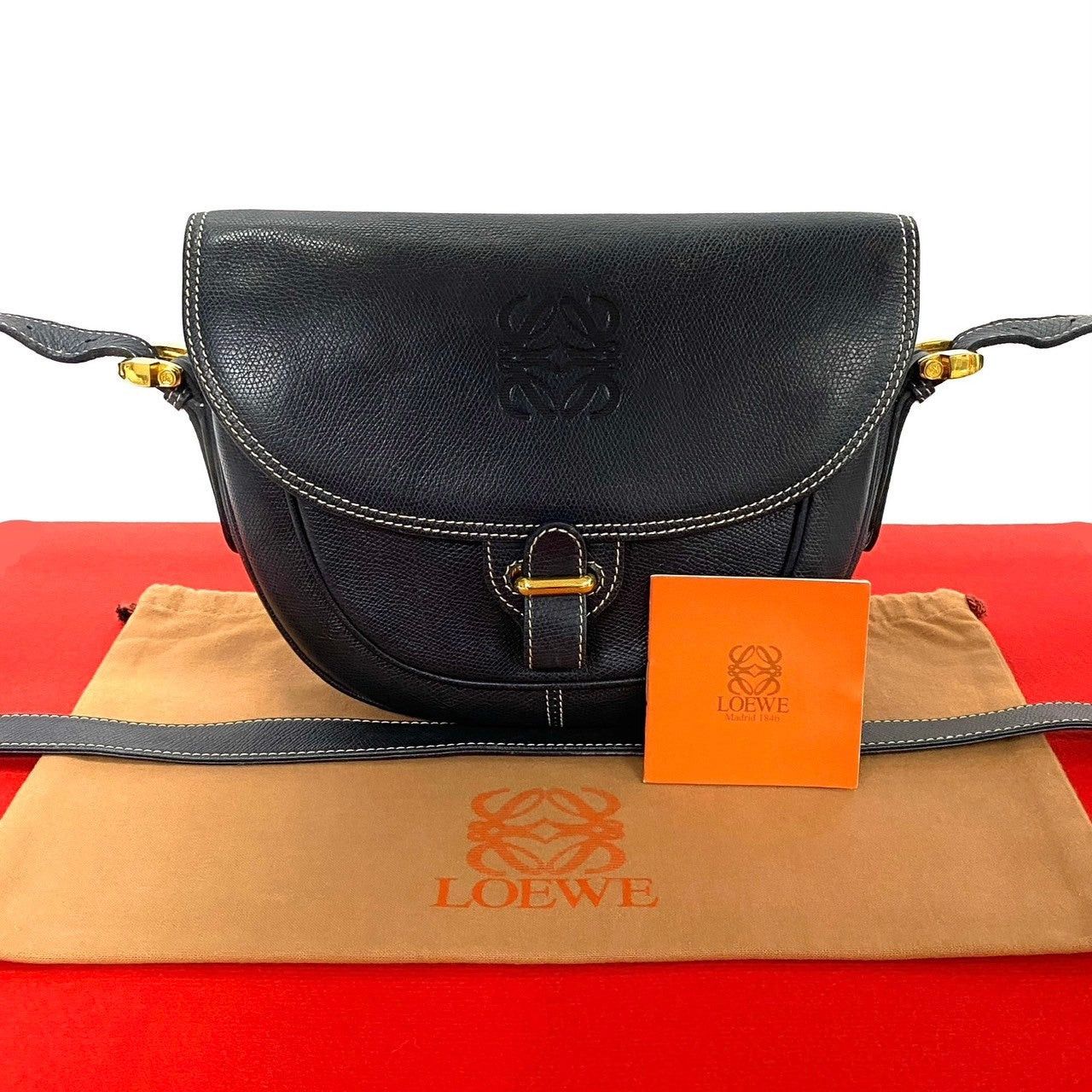 Loewe Loewe Shoulder Bag Blue Leather Size ONE SIZE - 1 Thumbnail