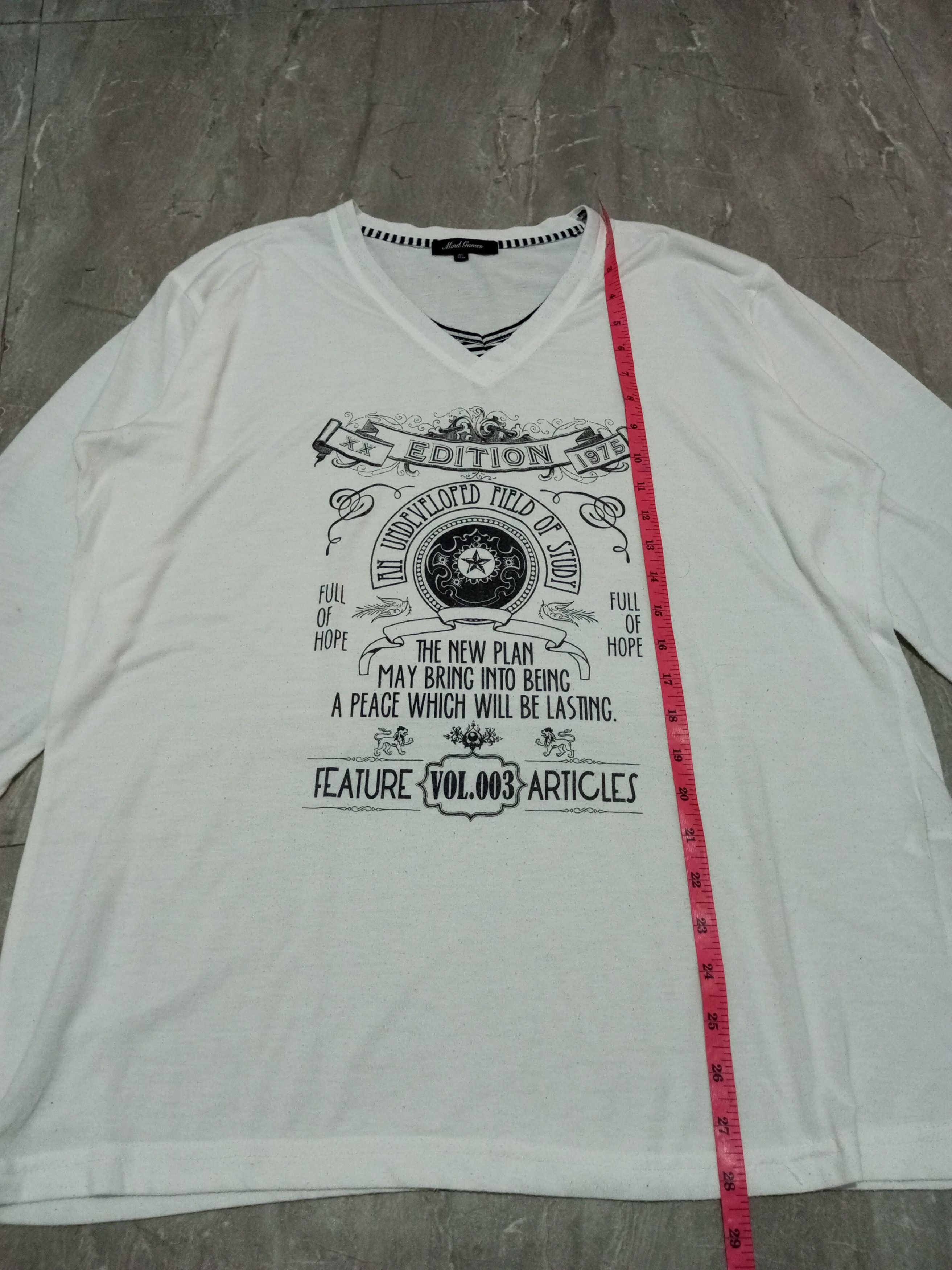 Japanese Brand Mind Games Gothic Poem Long Sleeve Japanese T Shirt Size US XXL / EU 58 / 5 - 9 Thumbnail