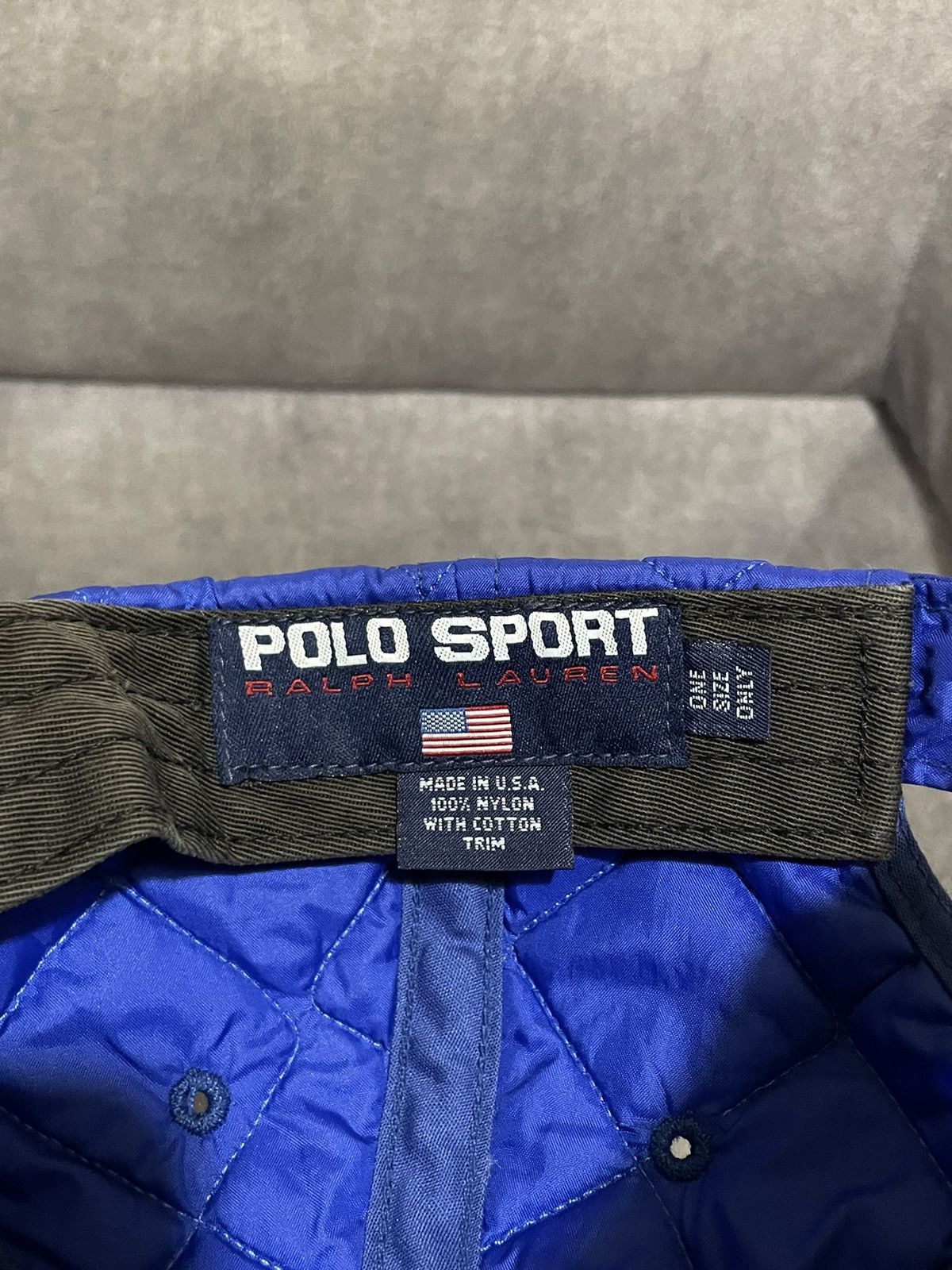 Polo Ralph Lauren × Vintage Vintage Polo Sport USA Flag Cap Size ONE SIZE - 12 Thumbnail