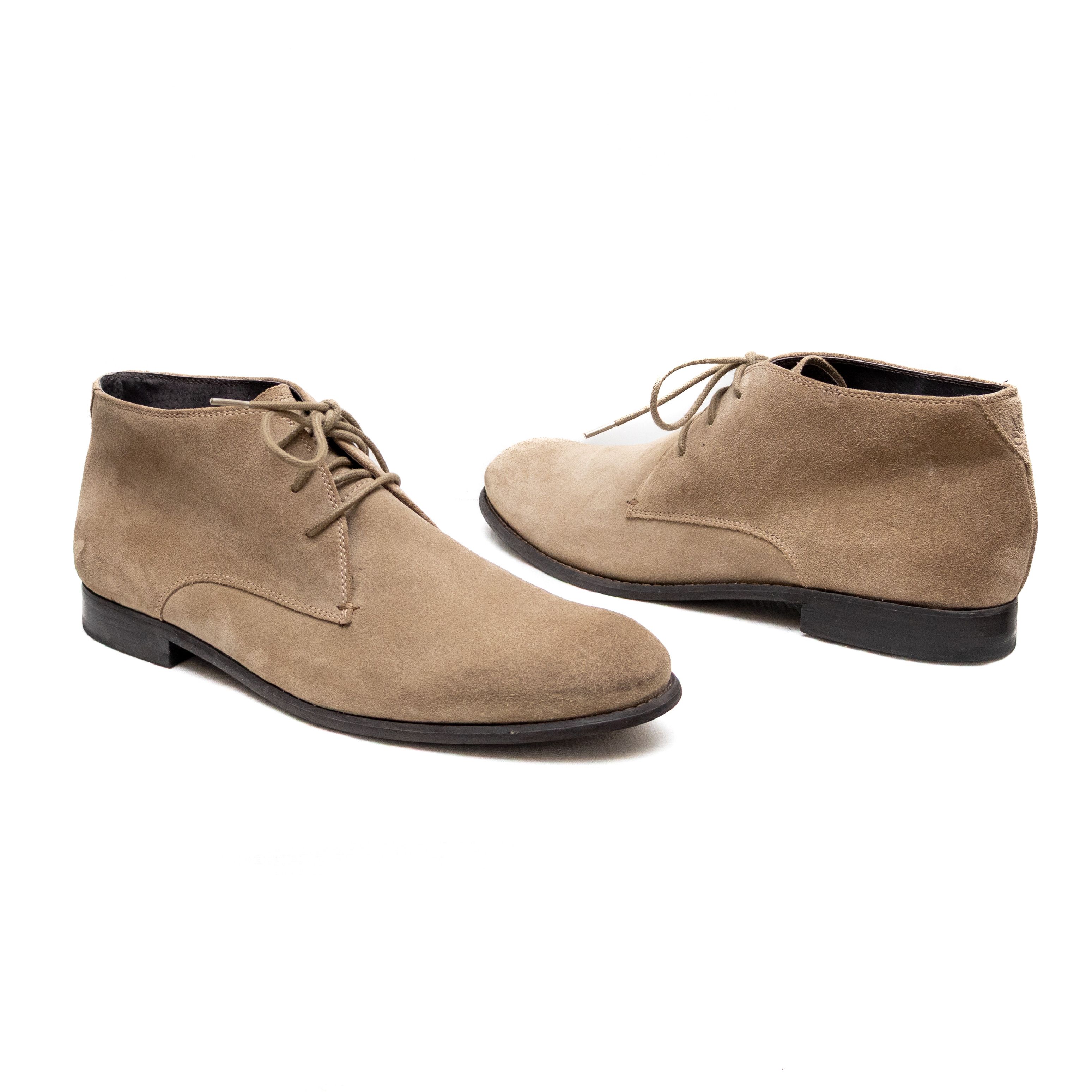 John Varvatos ohn Varvatos USA Men’s Tan Suede Chukka Ankle Desert Boots Size US 10 / EU 43 - 6 Thumbnail