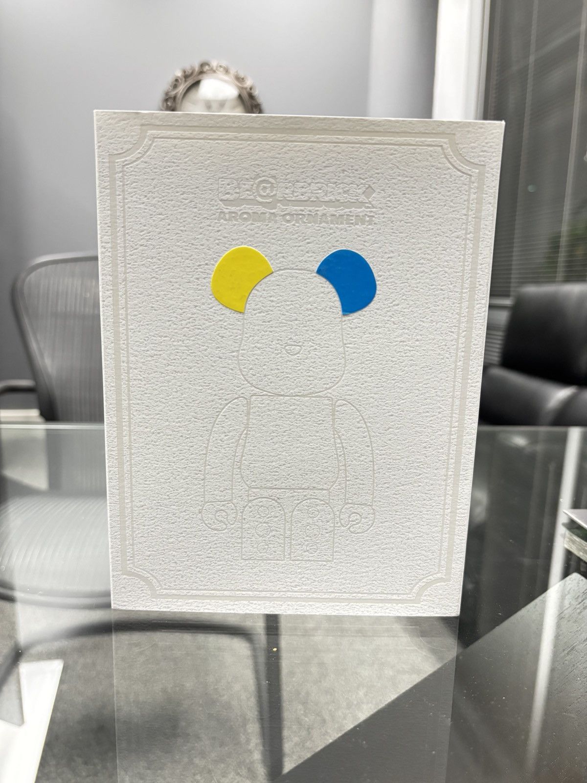 Medicom Toy Bearbrick Aroma Ornament No.0 Color-W-Double YELLOW/BLUE Size ONE SIZE - 1 Thumbnail