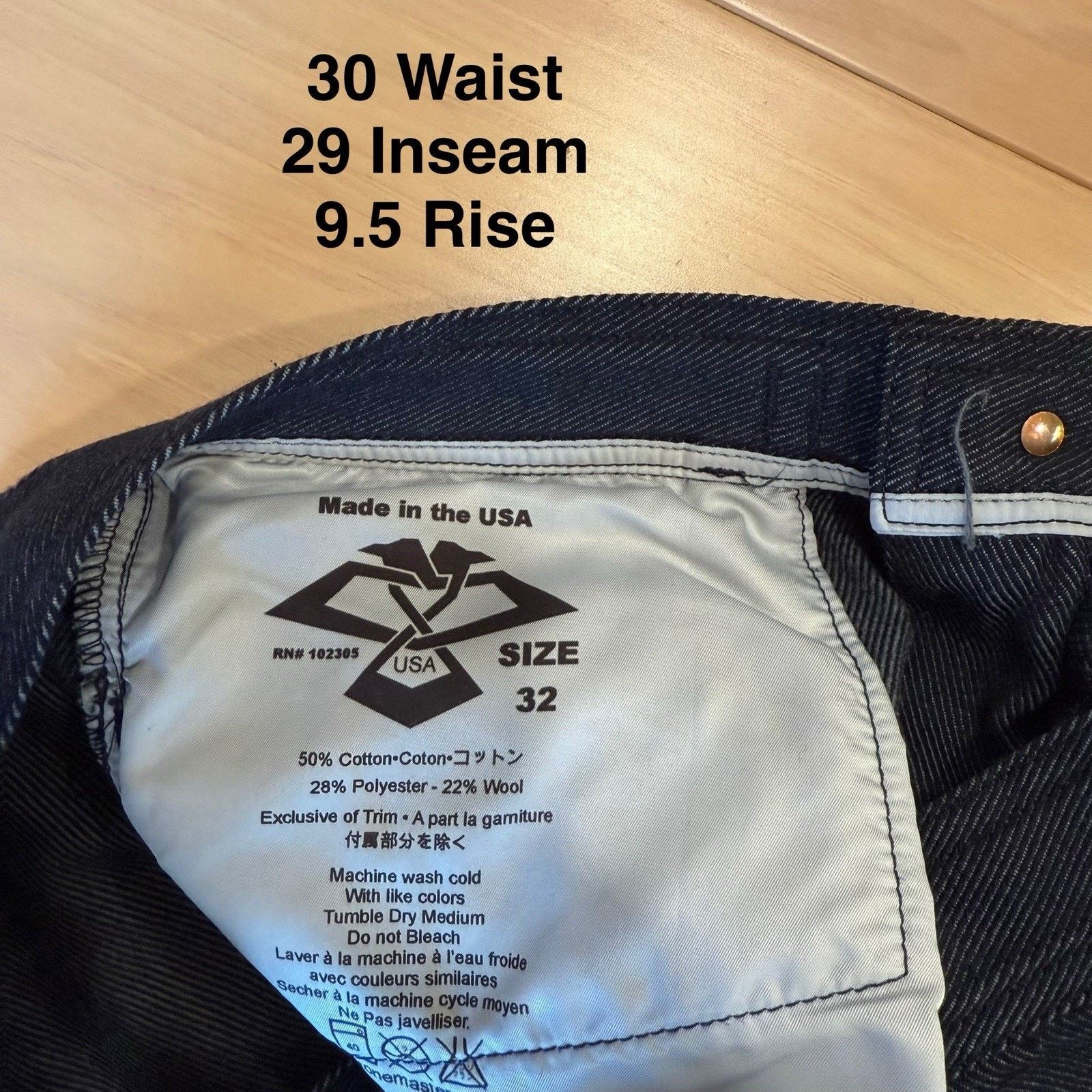 Other Stone Master Pants 30 Blue Dark Wash Belted Utility Size US 30 / EU 46 - 6 Thumbnail