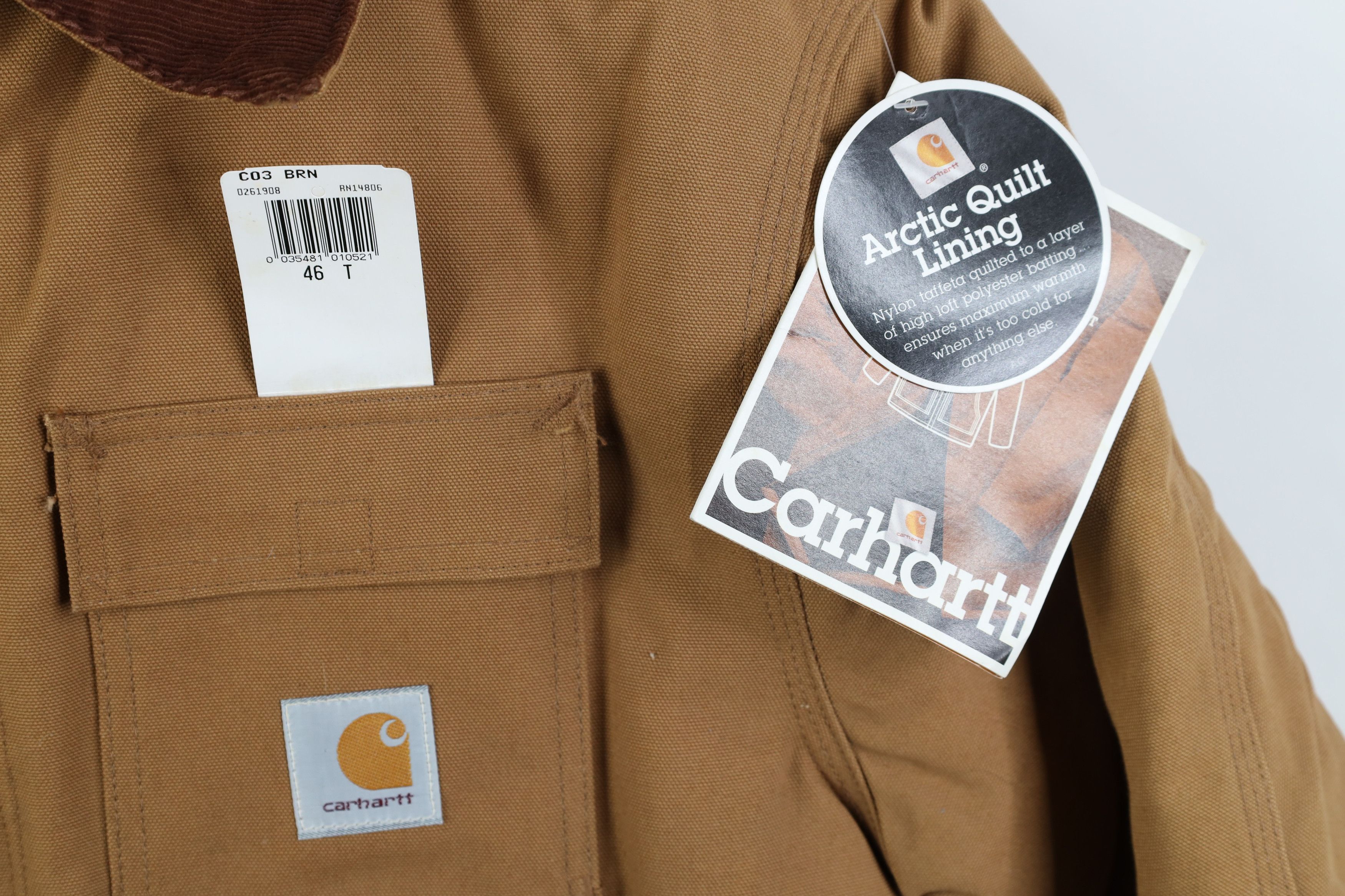 Carhartt Deadstock Vintage 90s Carhartt Chore Barn Jacket Brown USA Size US XXL / EU 58 / 5 - 5 Thumbnail
