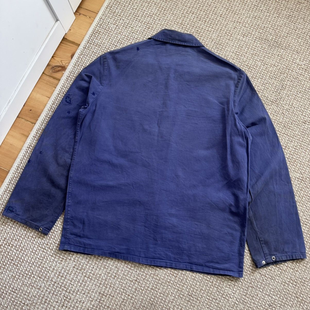 Le Laboureur Distressed blue cotton works french chore sanfor jacket Size US M / EU 48-50 / 2 - 11 Thumbnail